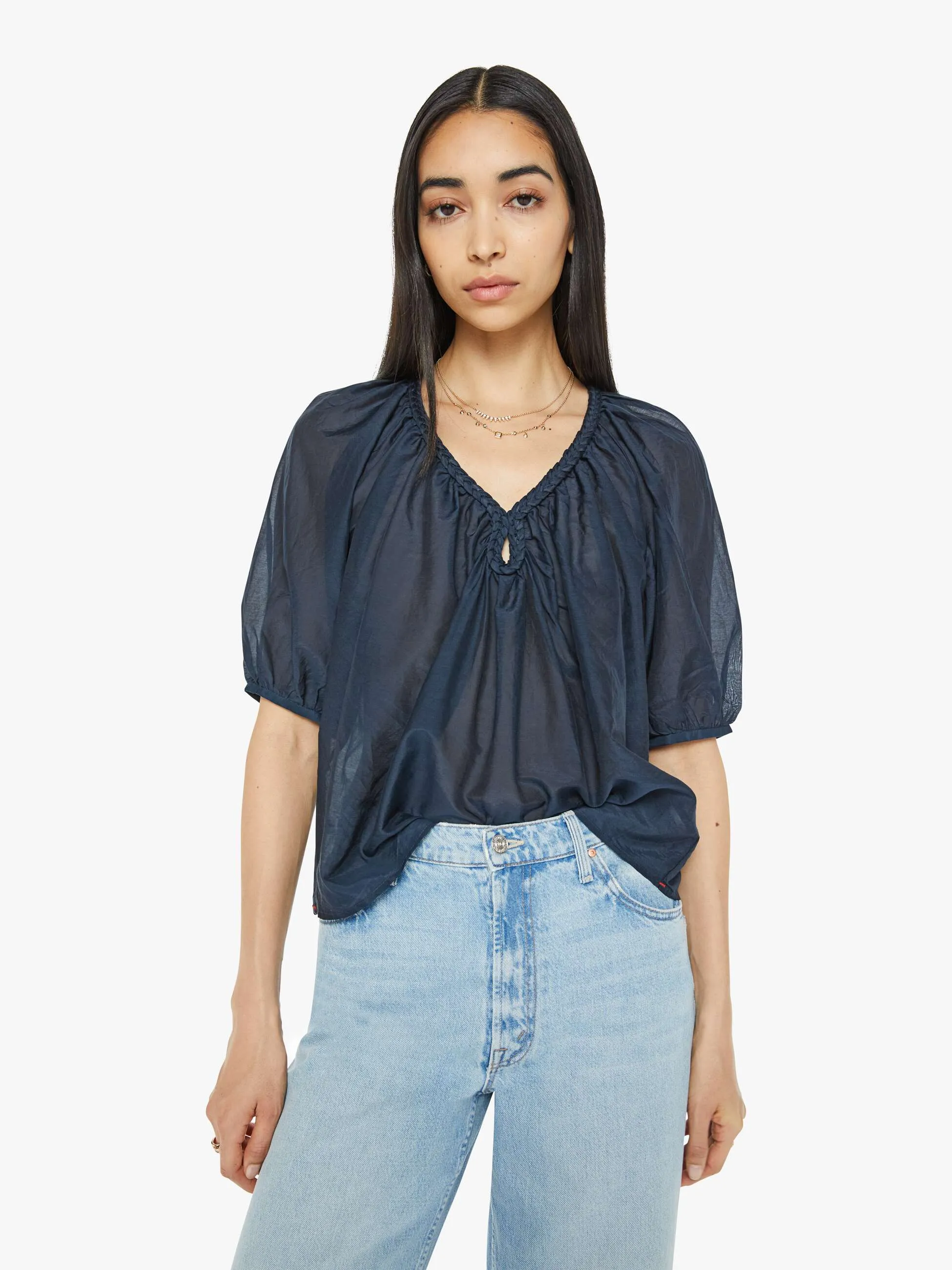 XiRENA Blythe Top - Blue Sapphire sold by MOTHER product image thumbnail 2