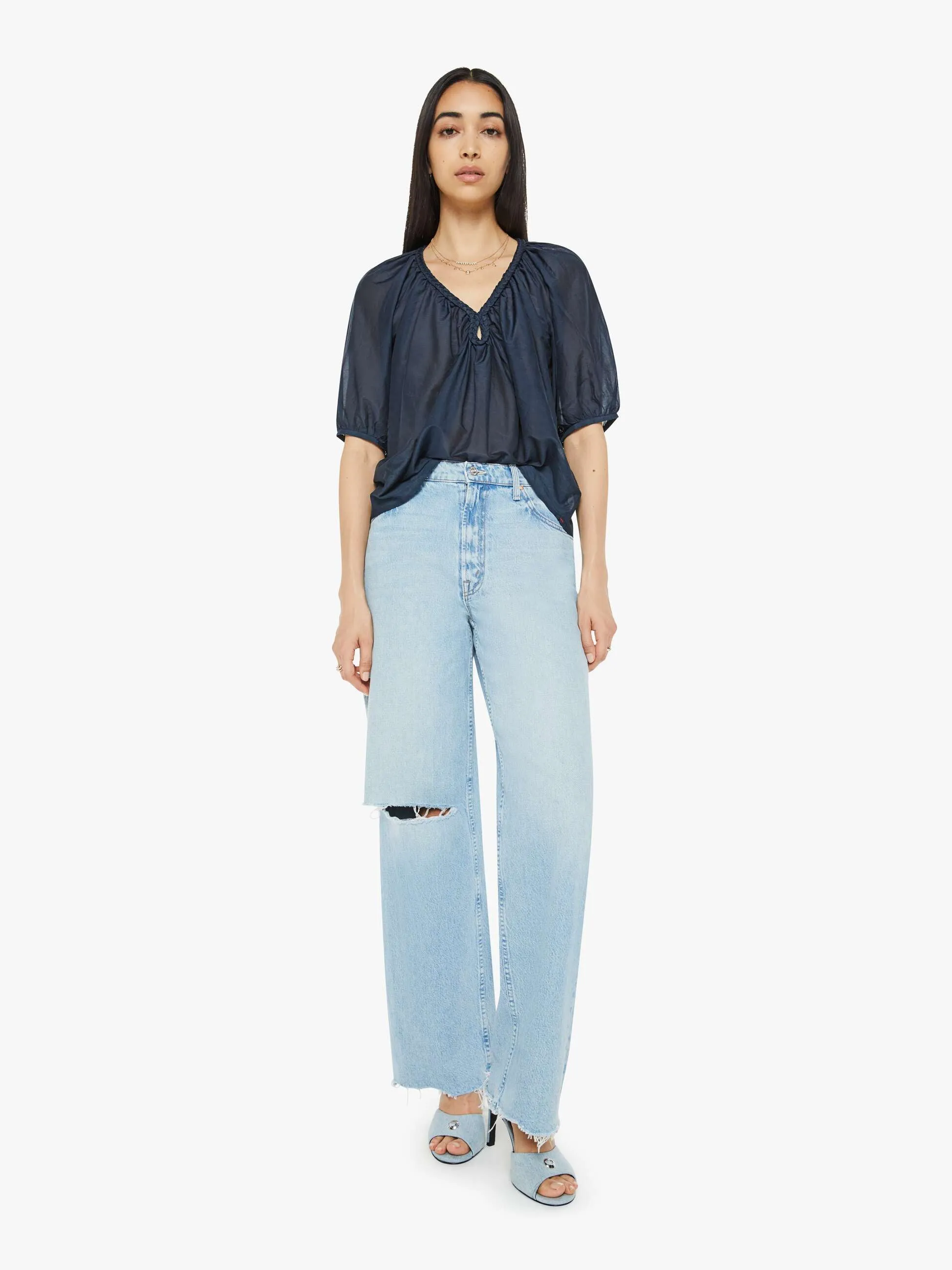 XiRENA Blythe Top - Blue Sapphire sold by MOTHER product image thumbnail 5