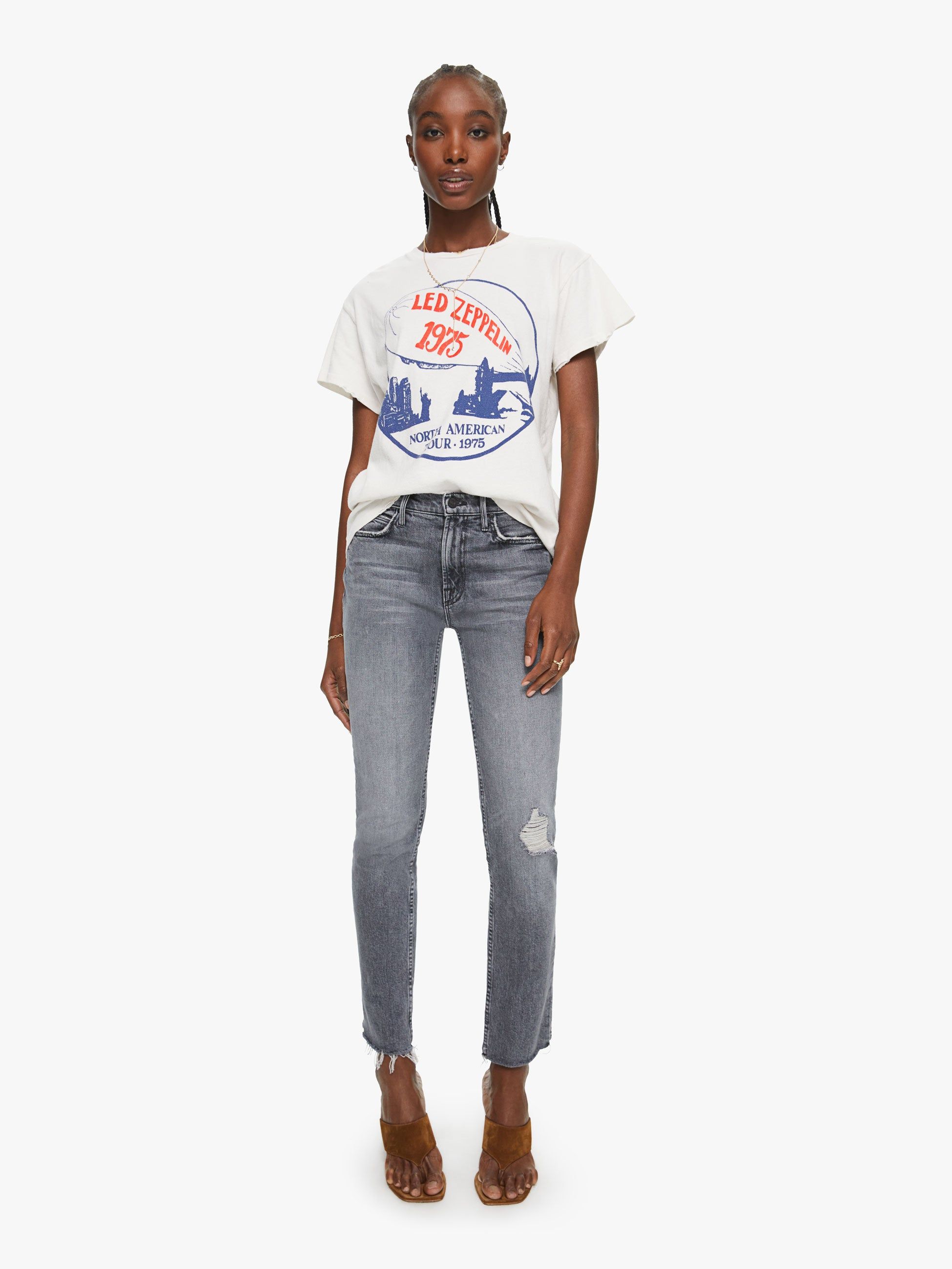 MadeWorn Led Zeppelin Tee - Vintage White sold by MOTHER product image thumbnail 5