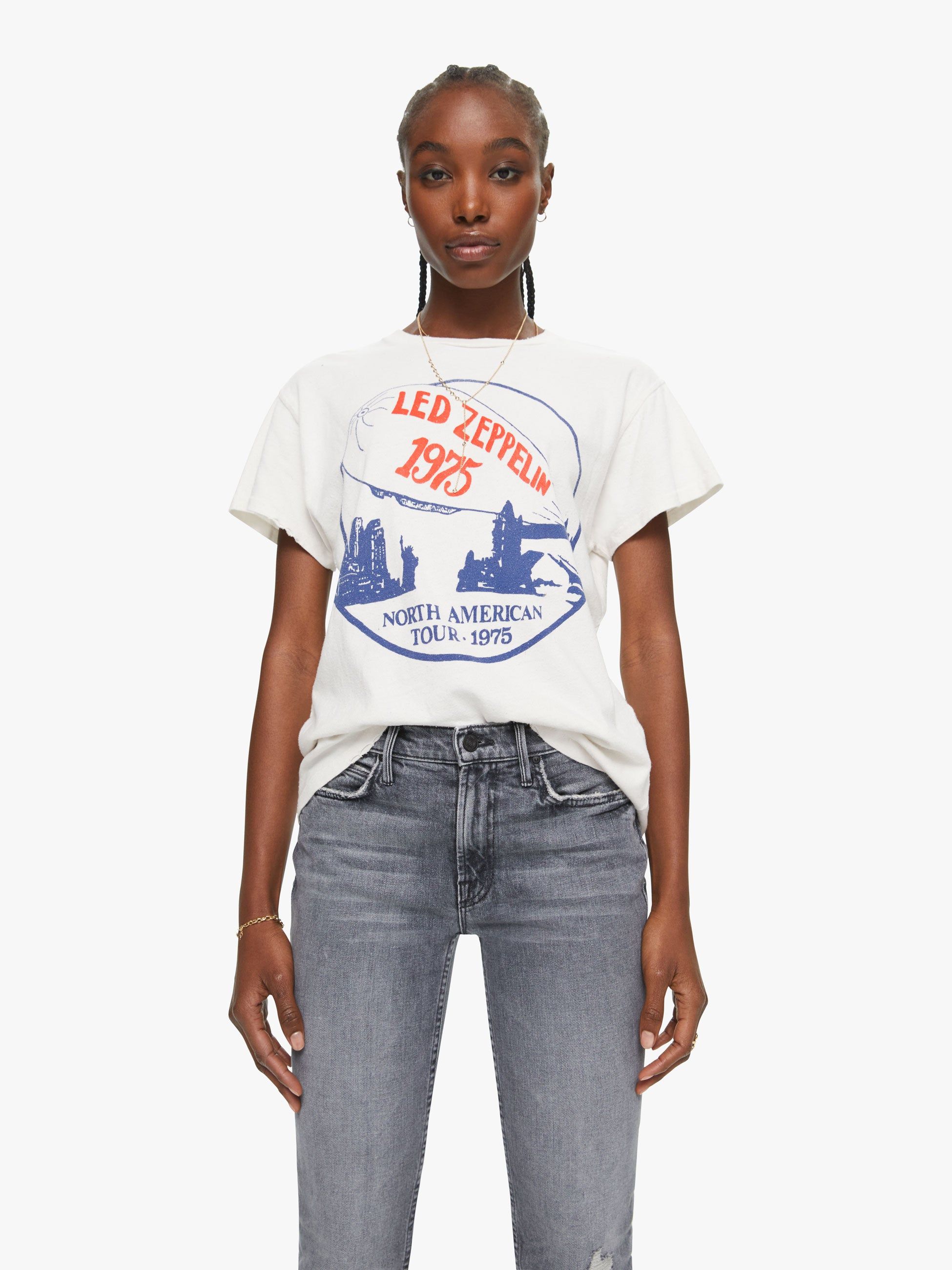 MadeWorn Led Zeppelin Tee - Vintage White sold by MOTHER product image thumbnail 2