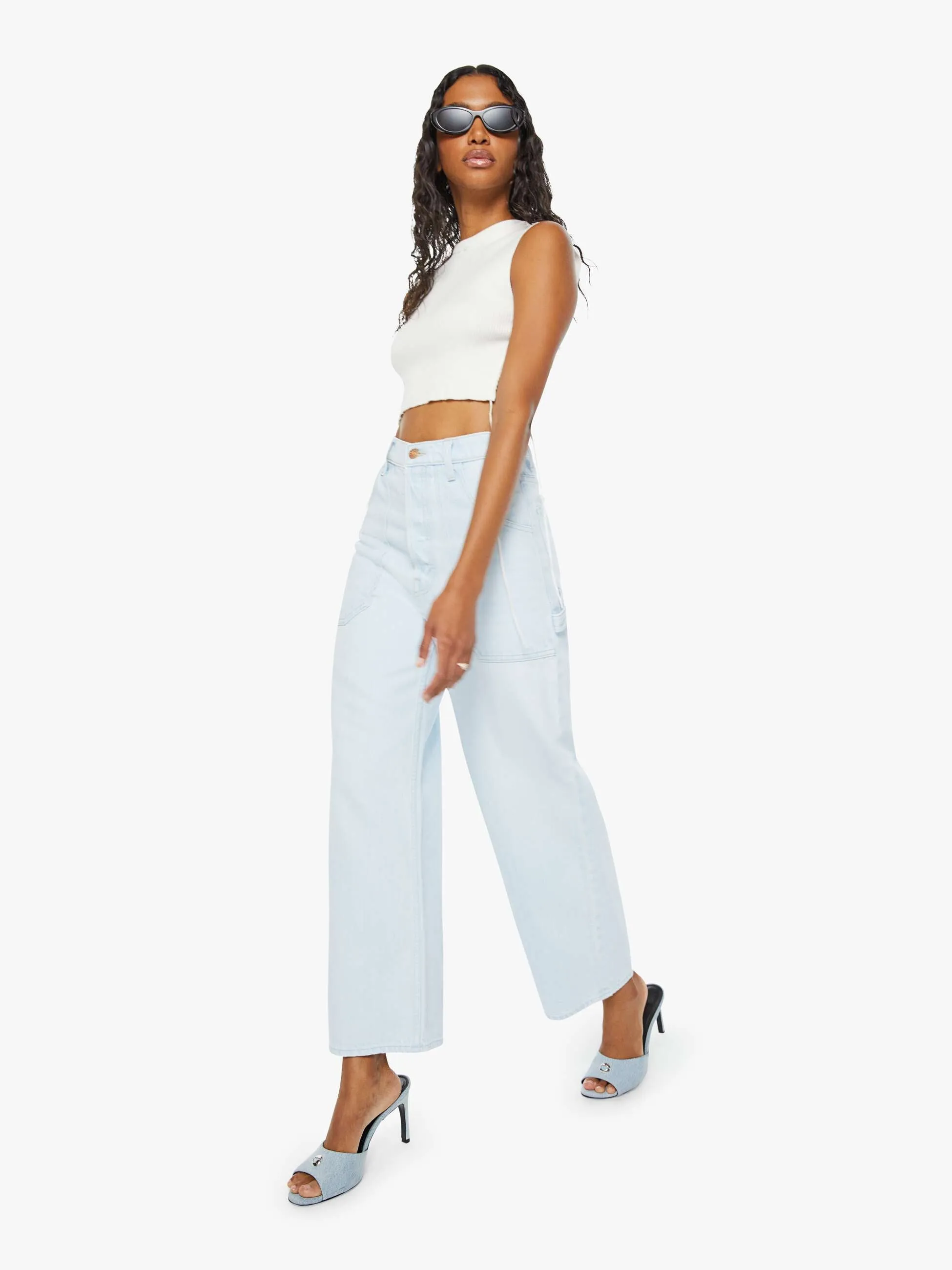 SNACKS! High Waisted Smoothie Carpenter Ankle - Over Ice sold by MOTHER product image thumbnail 5