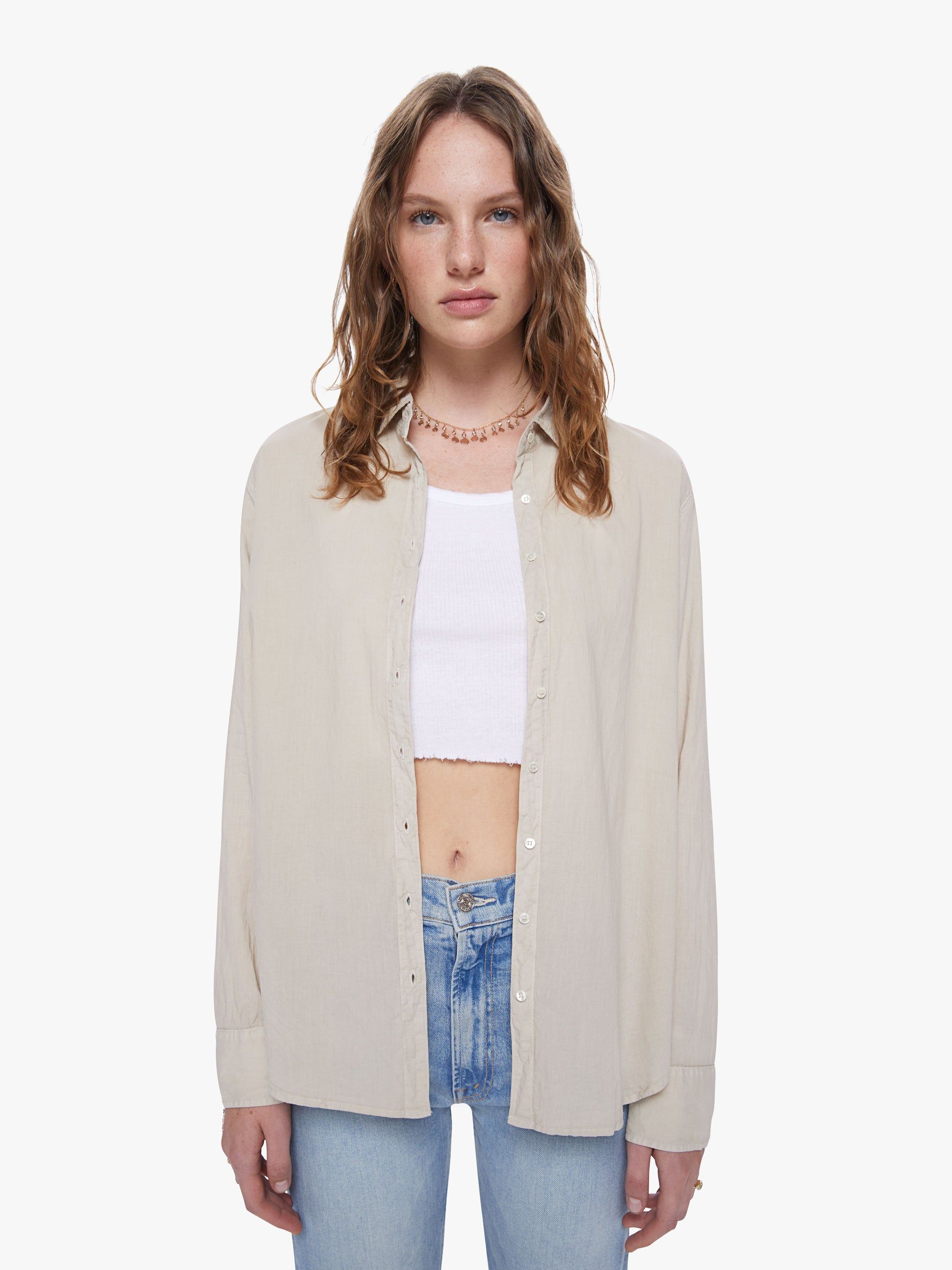 XiRENA Beau Shirt - Parchment sold by MOTHER product image thumbnail 2