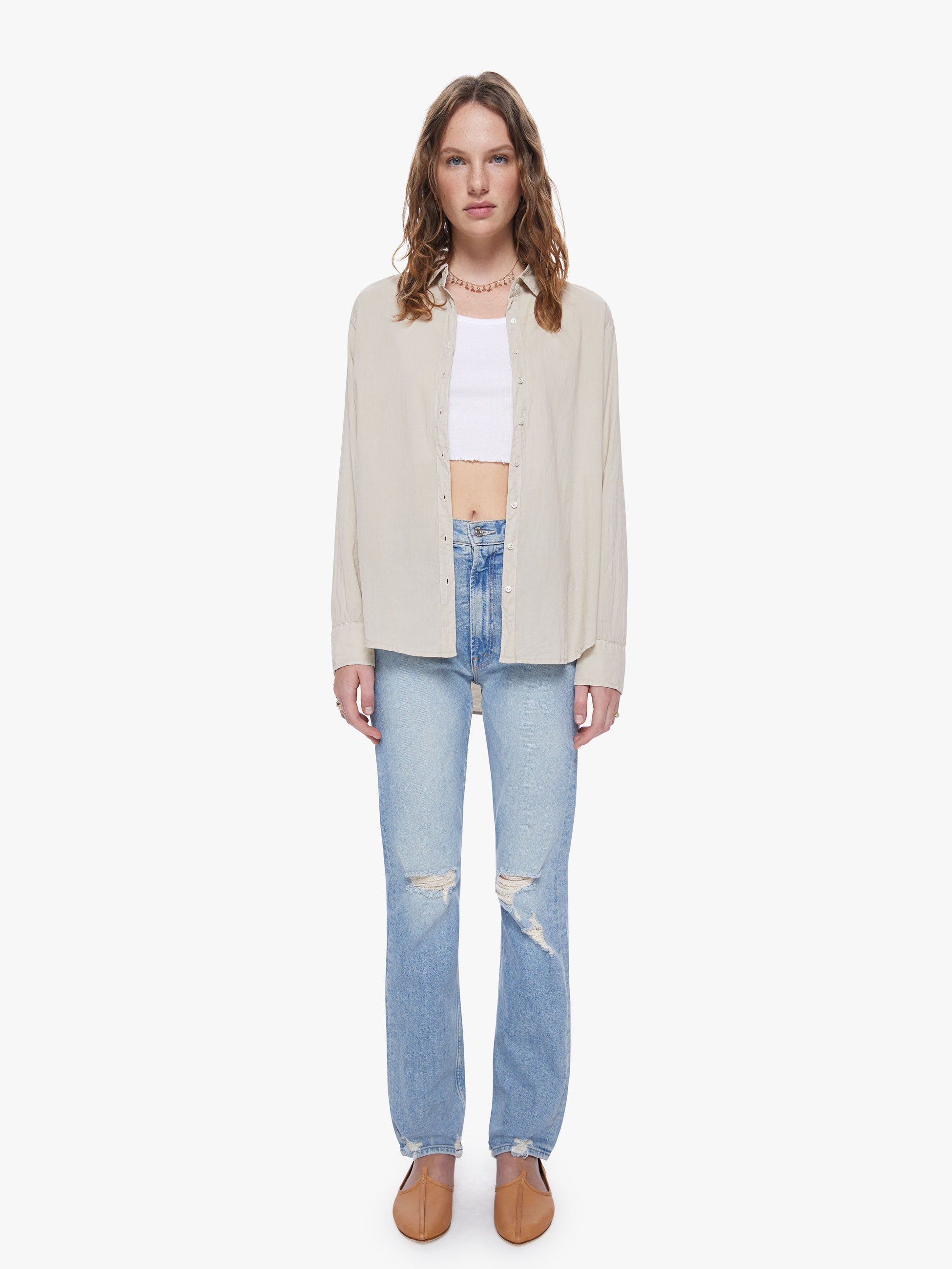 XiRENA Beau Shirt - Parchment sold by MOTHER product image thumbnail 5
