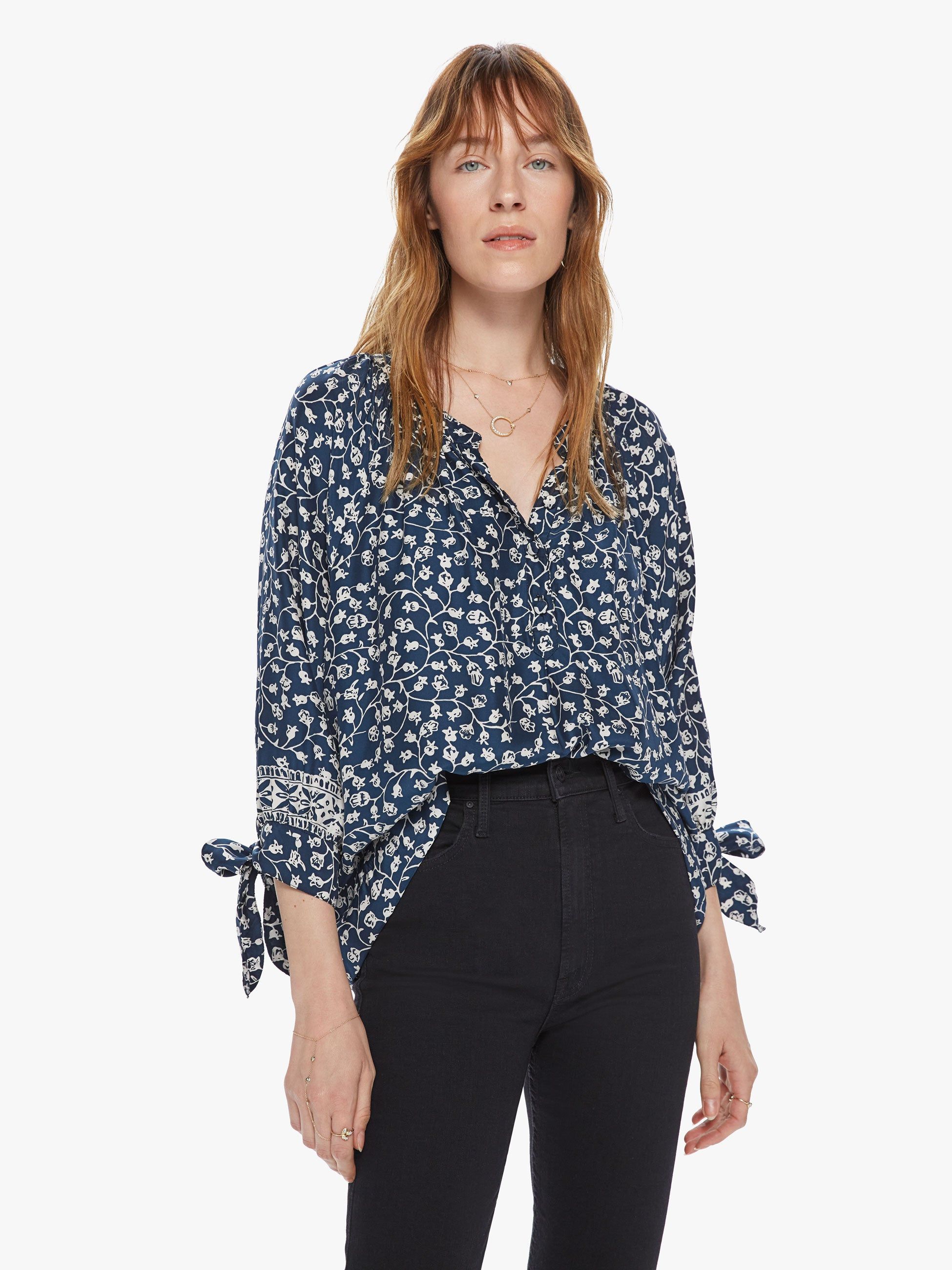 Natalie Martin Renata Shirt - Pomegranate Indigo sold by MOTHER product image thumbnail 2