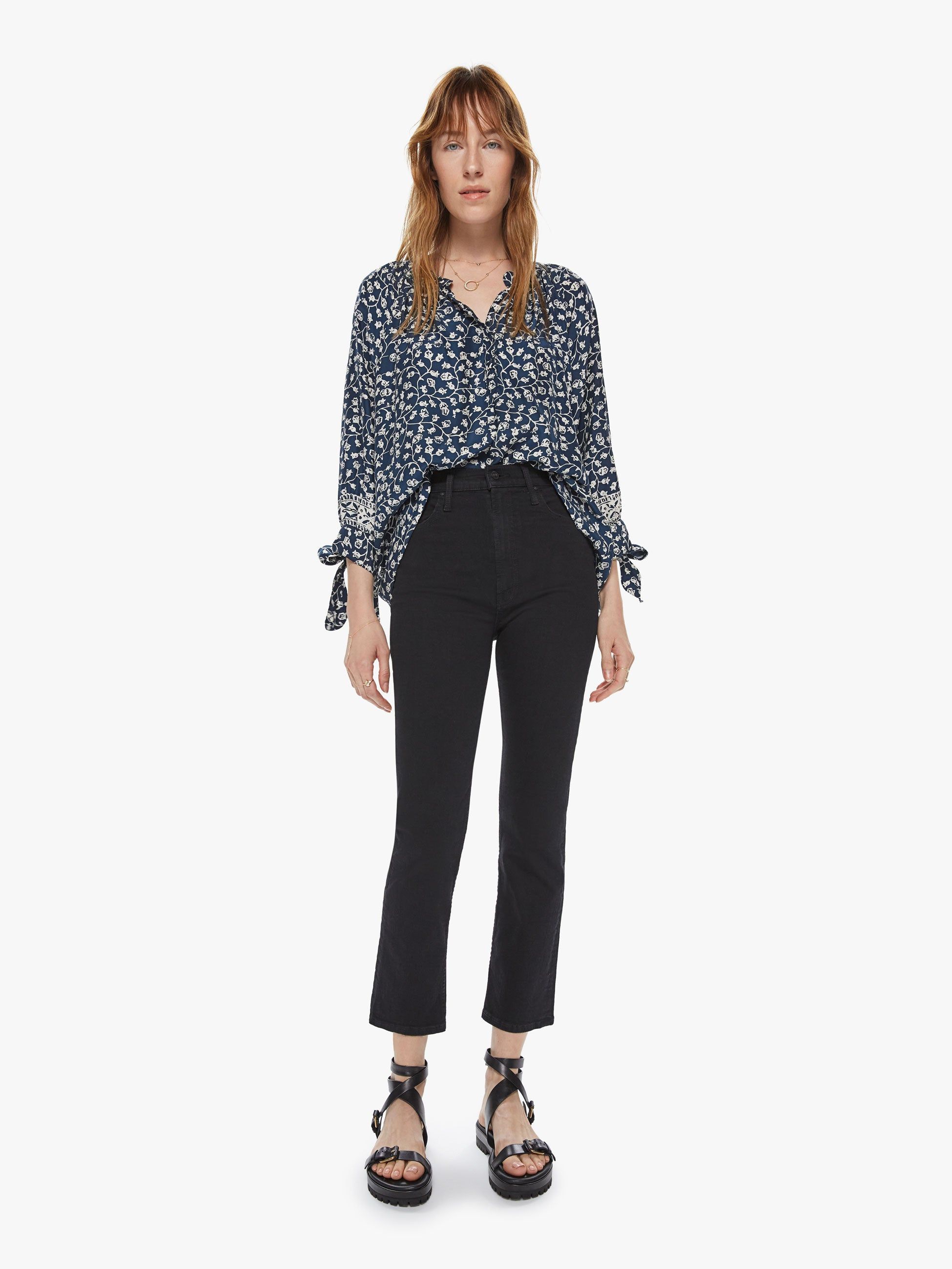 Natalie Martin Renata Shirt - Pomegranate Indigo sold by MOTHER product image thumbnail 5