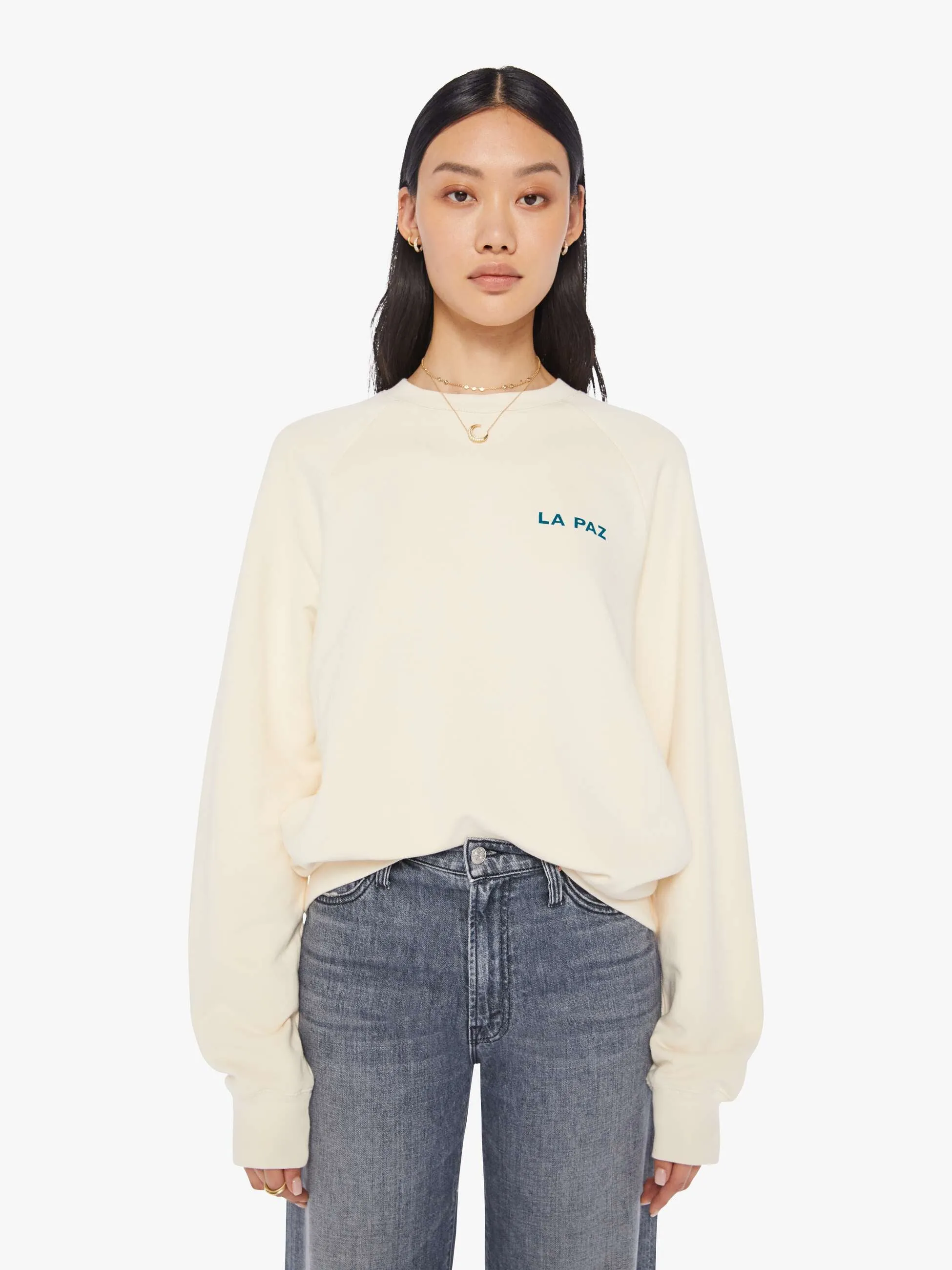 La Paz Cunha Sweatshirt - Palm Ecru sold by MOTHER product image thumbnail 3