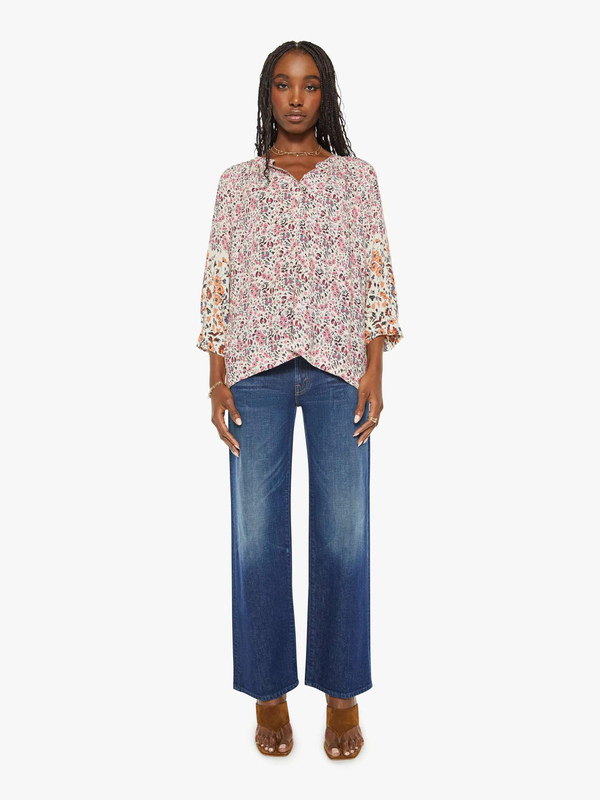 Natalie Martin Remy Top - Petite Fleur Print Rose sold by MOTHER product image thumbnail 4