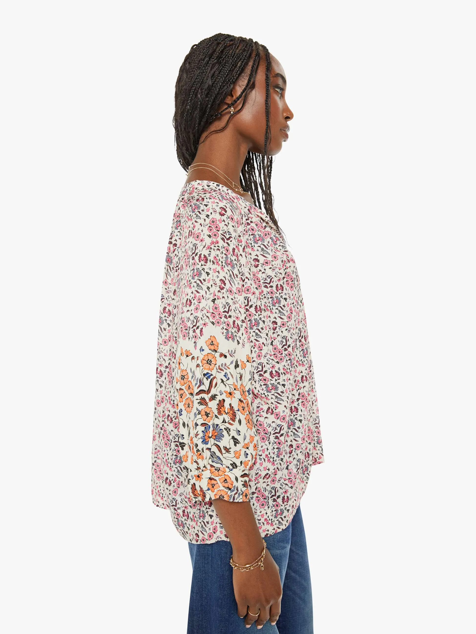 Natalie Martin Remy Top - Petite Fleur Print Rose sold by MOTHER product image thumbnail 2