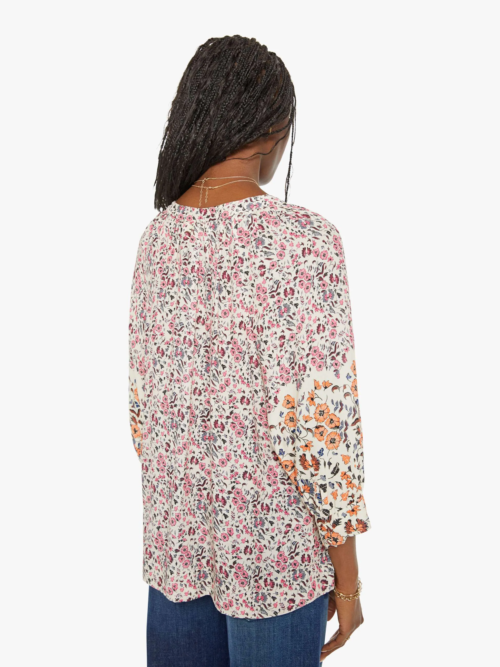 Natalie Martin Remy Top - Petite Fleur Print Rose sold by MOTHER product image thumbnail 3
