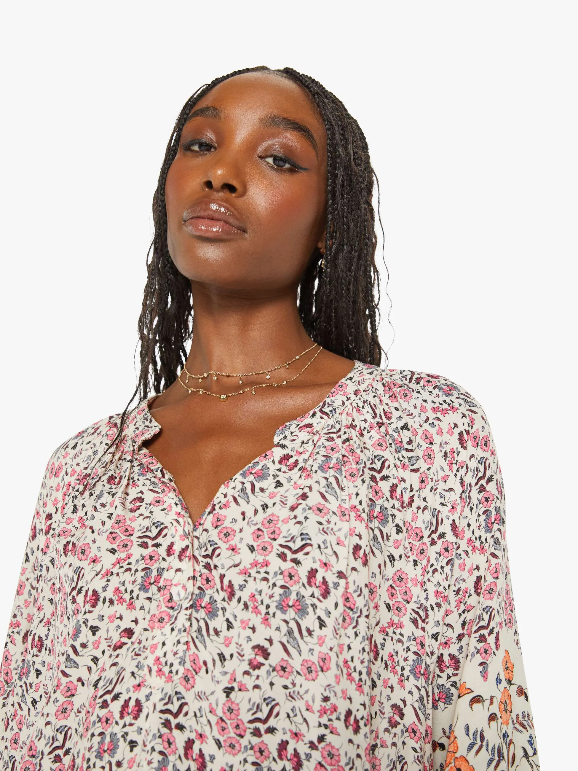 Natalie Martin Remy Top - Petite Fleur Print Rose sold by MOTHER product image thumbnail 5