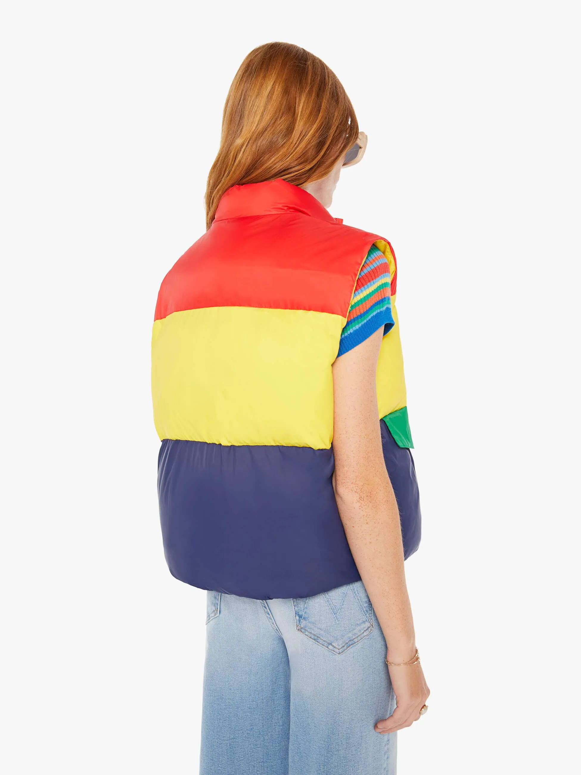 The Pillow Talk Tri Color Vest - Building Blocks sold by MOTHER product image thumbnail 4