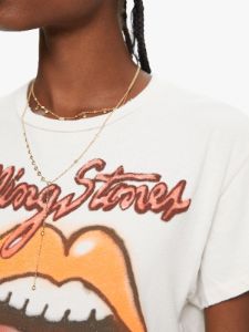 MadeWorn Rolling Stones Airbrush Tee - Vintage White sold by MOTHER