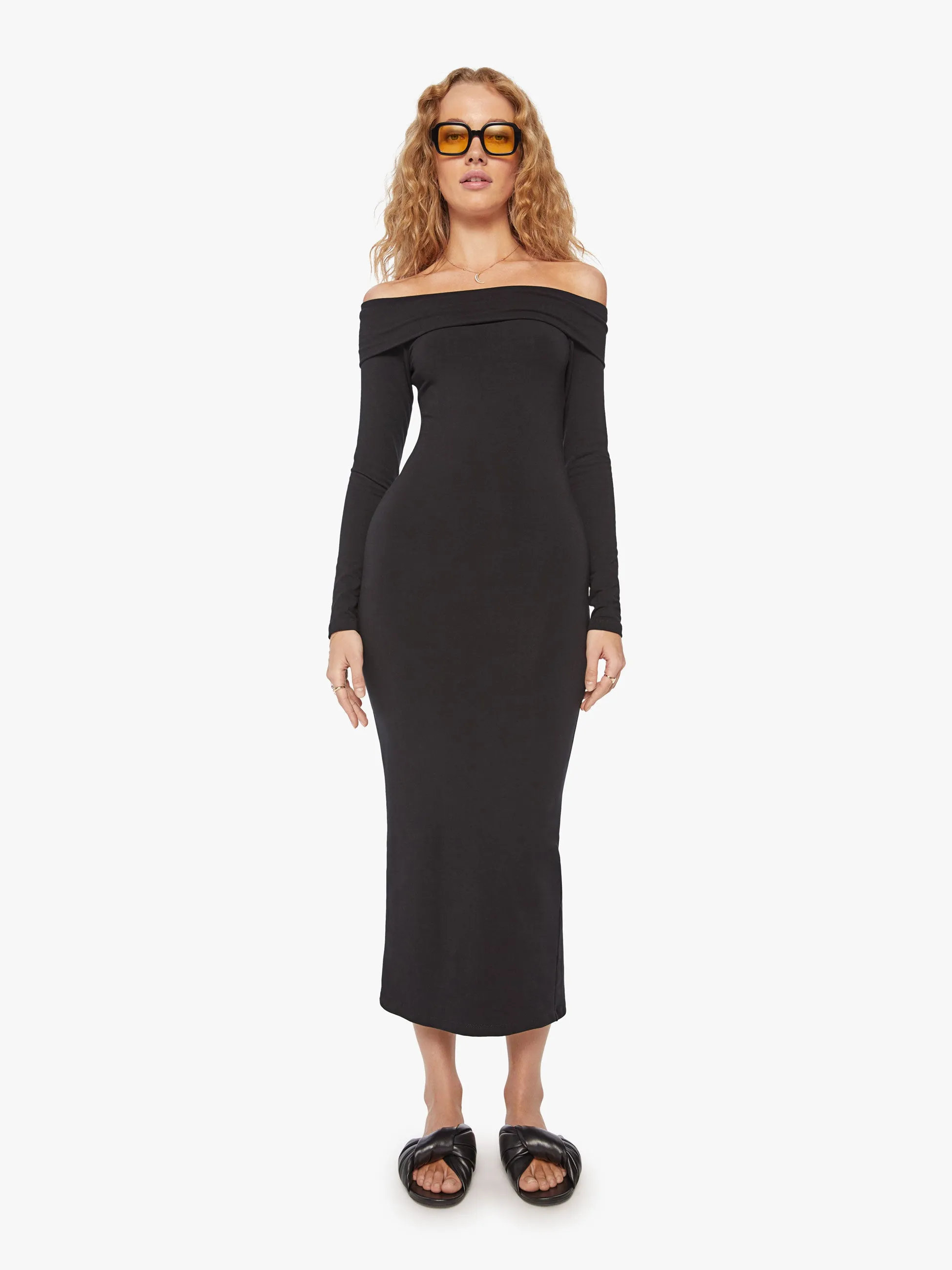 SPRWMN Off Shoulder Dress - Black sold by MOTHER product image thumbnail 2