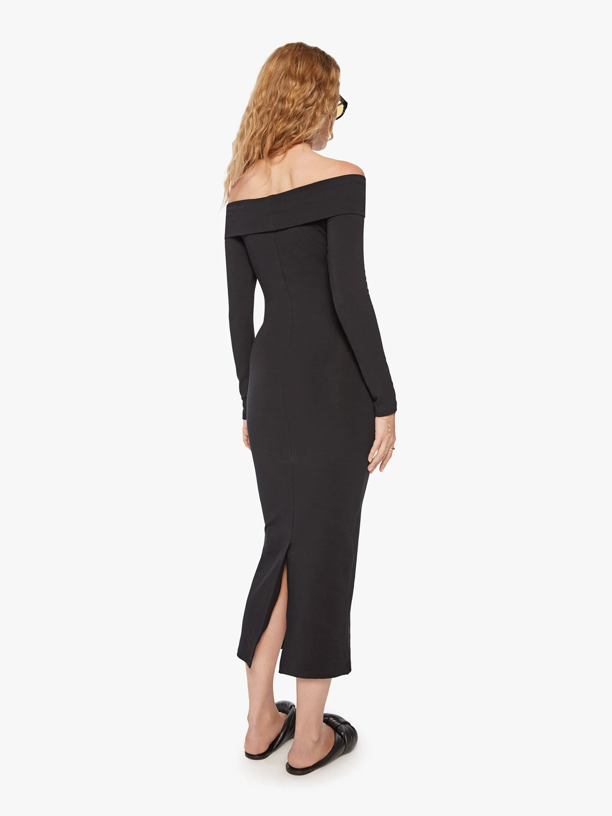 SPRWMN Off Shoulder Dress - Black sold by MOTHER product image thumbnail 4