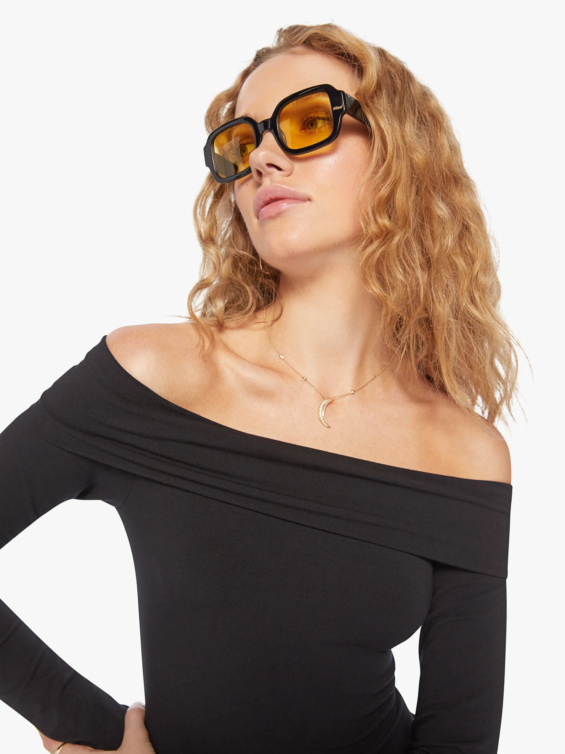 SPRWMN Off Shoulder Dress - Black sold by MOTHER product image thumbnail 5