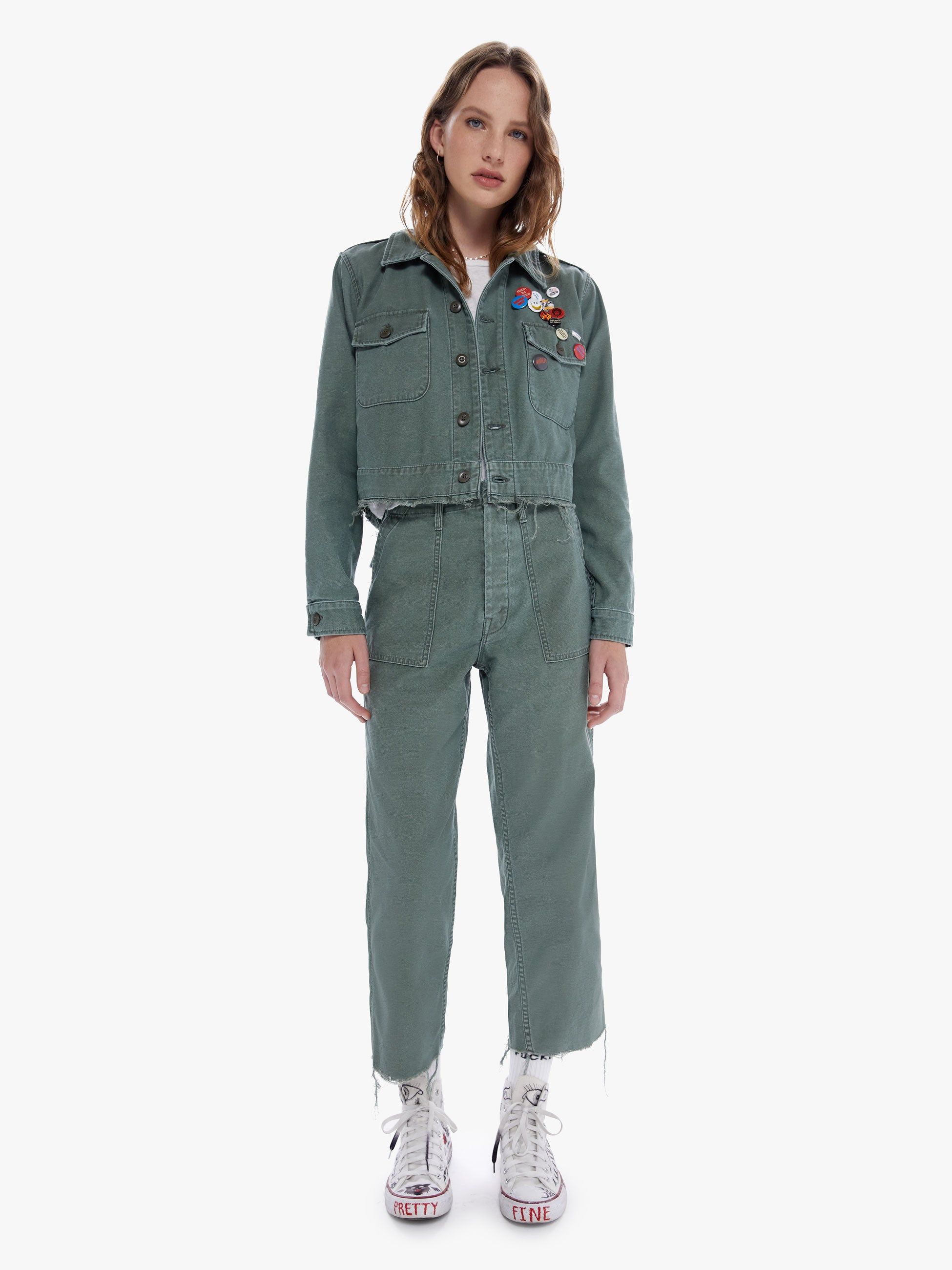 The Cropped Veteran Jacket - Roger That sold by MOTHER product image thumbnail 5