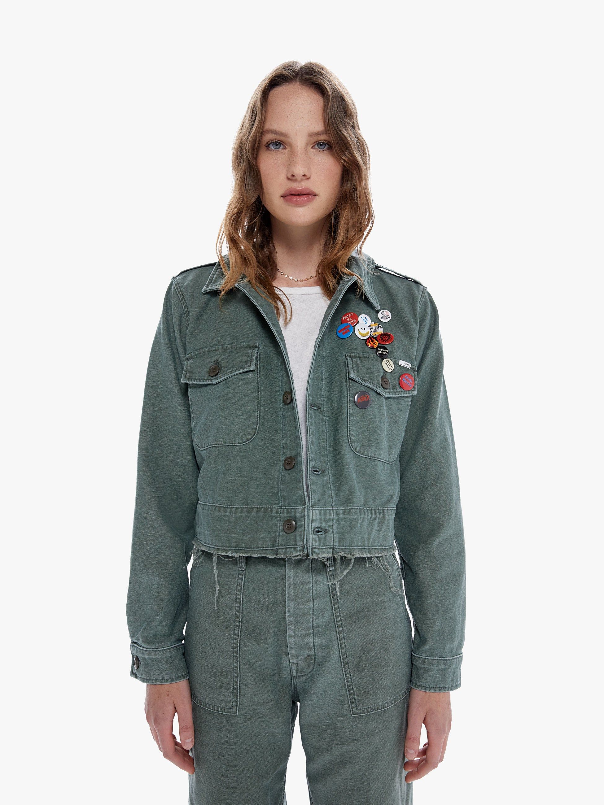 The Cropped Veteran Jacket - Roger That sold by MOTHER