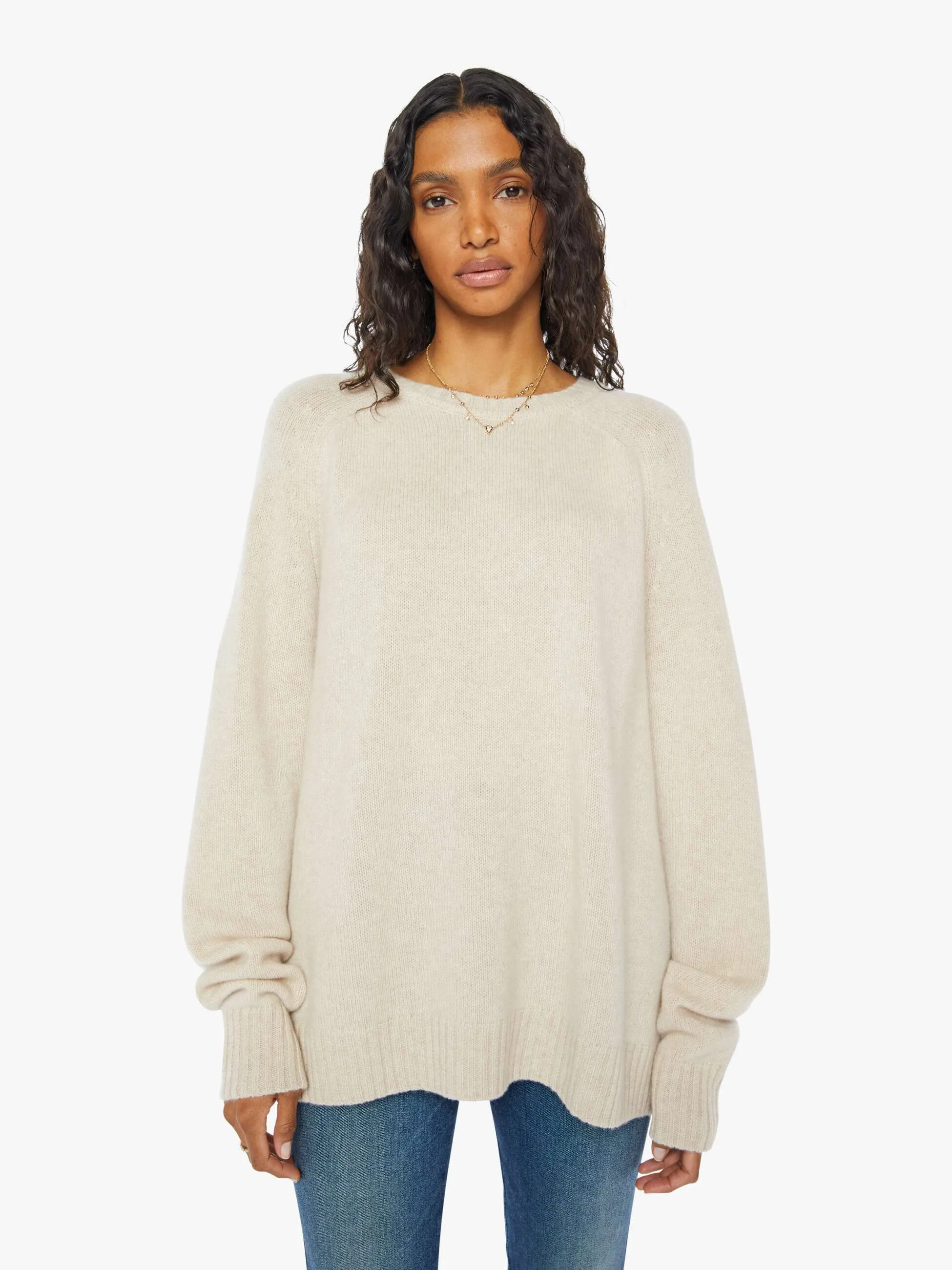 SPRWMN Classic Crew Sweater - Wheat sold by MOTHER
