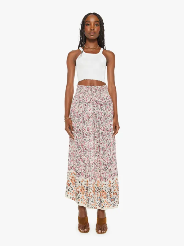 Natalie Martin Bella Skirt - Petite Fleur Print Rose sold by MOTHER