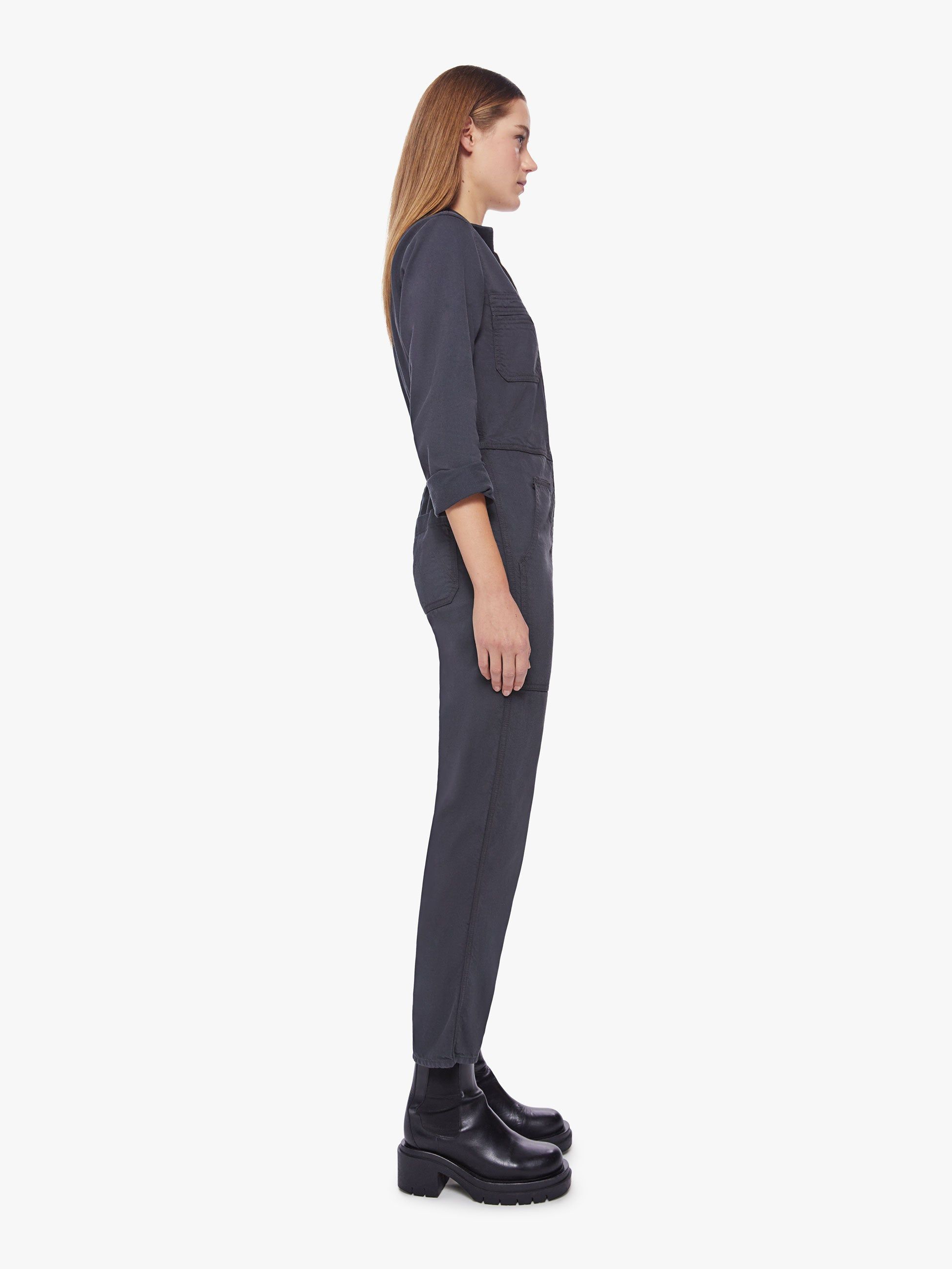 The Specialist Jumpsuit Ankle - Faded Black sold by MOTHER product image thumbnail 3