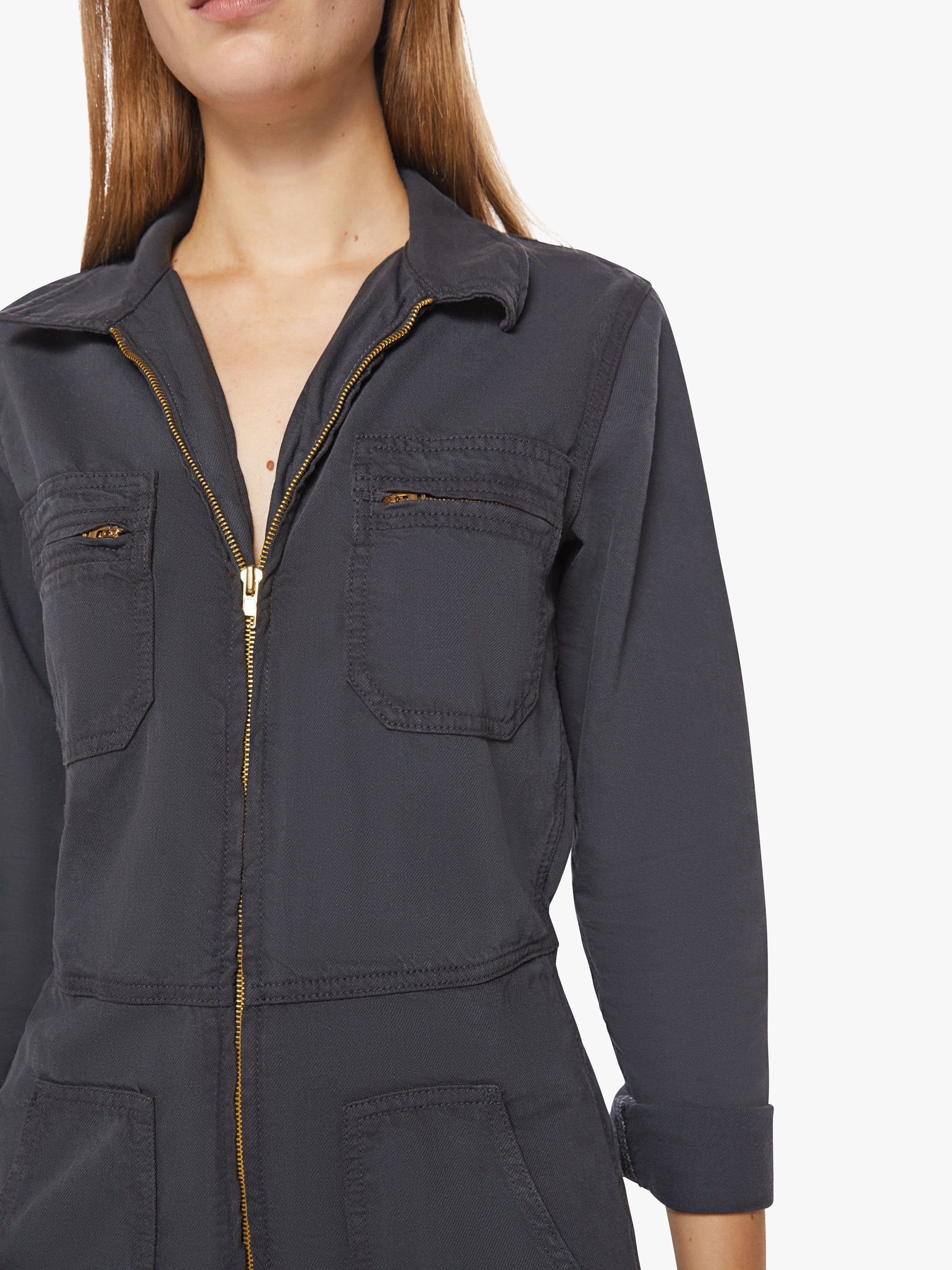 The Specialist Jumpsuit Ankle - Faded Black sold by MOTHER product image thumbnail 5