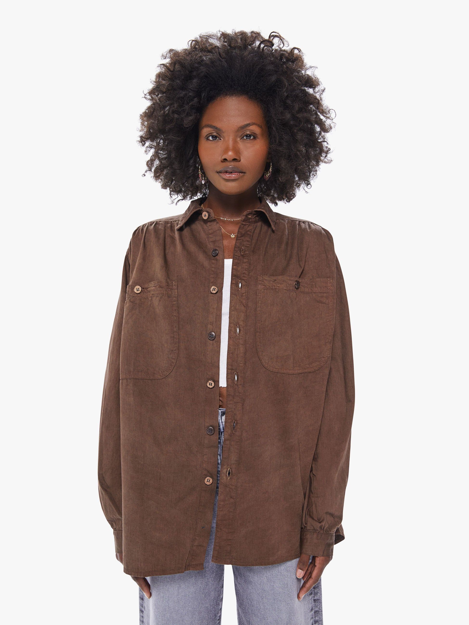 Dr. Collectors Picasso Peace Shirt - Cocoa Brown sold by MOTHER product image thumbnail 3