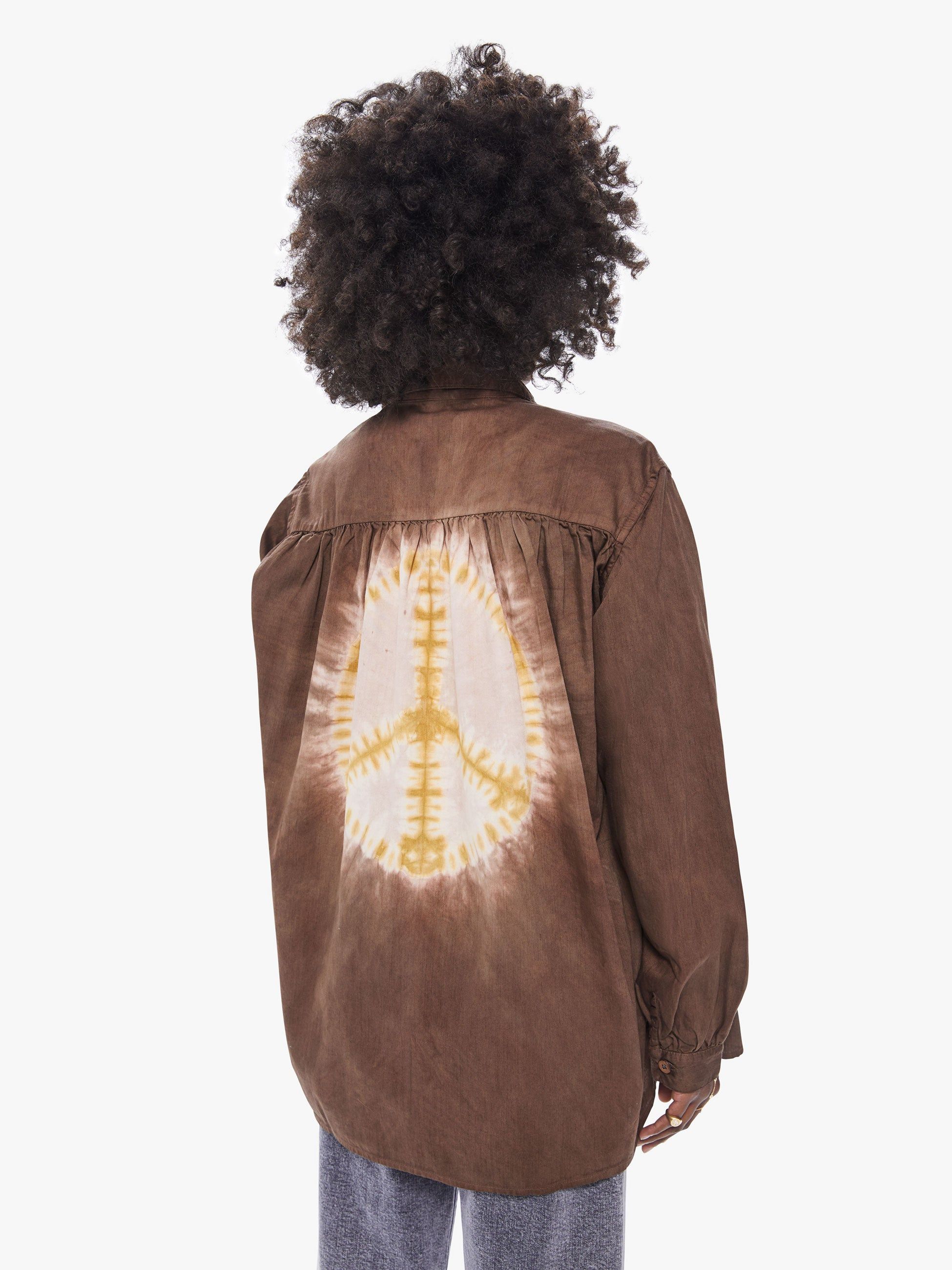 Dr. Collectors Picasso Peace Shirt - Cocoa Brown sold by MOTHER