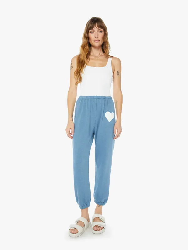 SPRWMN Heart Sweatpant - Chambray Blue sold by MOTHER