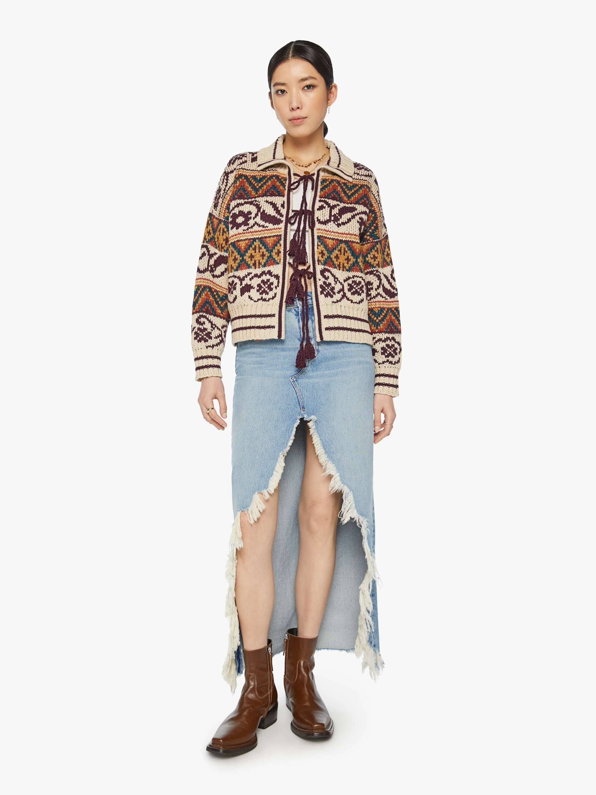 The Family Ties Cardigan - Head Over Boots sold by MOTHER product image thumbnail 5