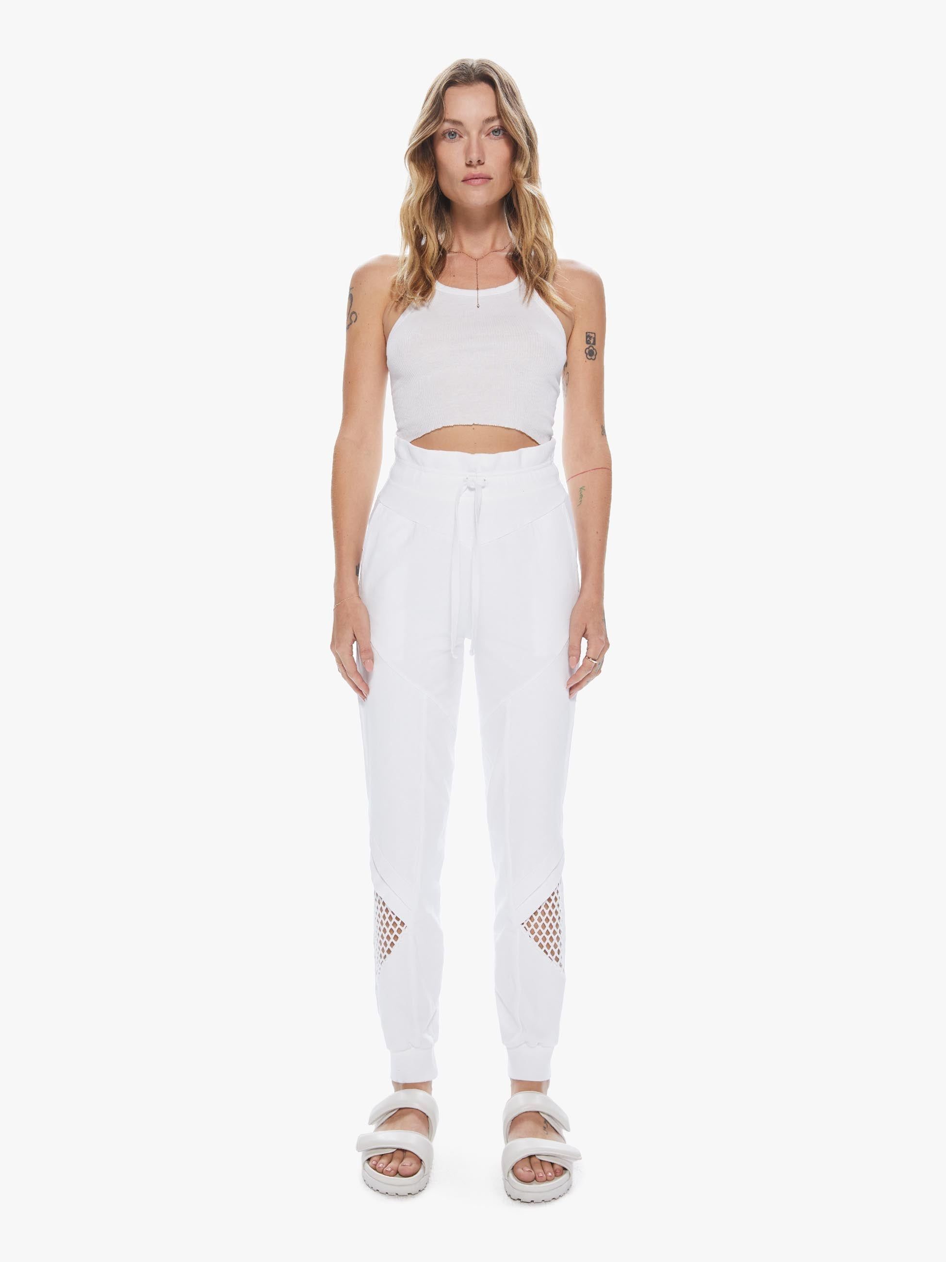 Noam Ridley Sweatpant - White sold by MOTHER product image thumbnail 2