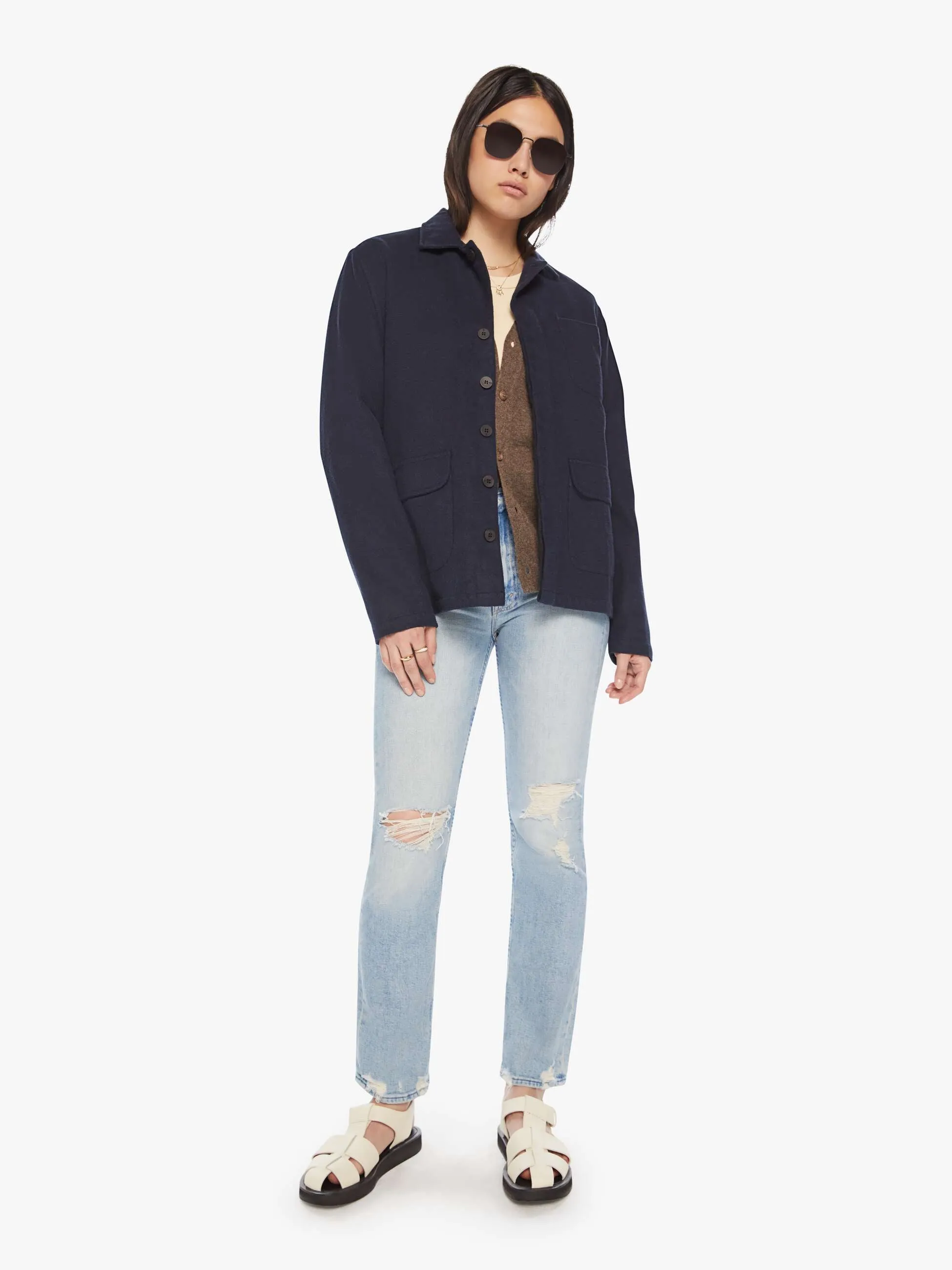 La Paz Ramos Shirt - Dark Navy sold by MOTHER product image thumbnail 5