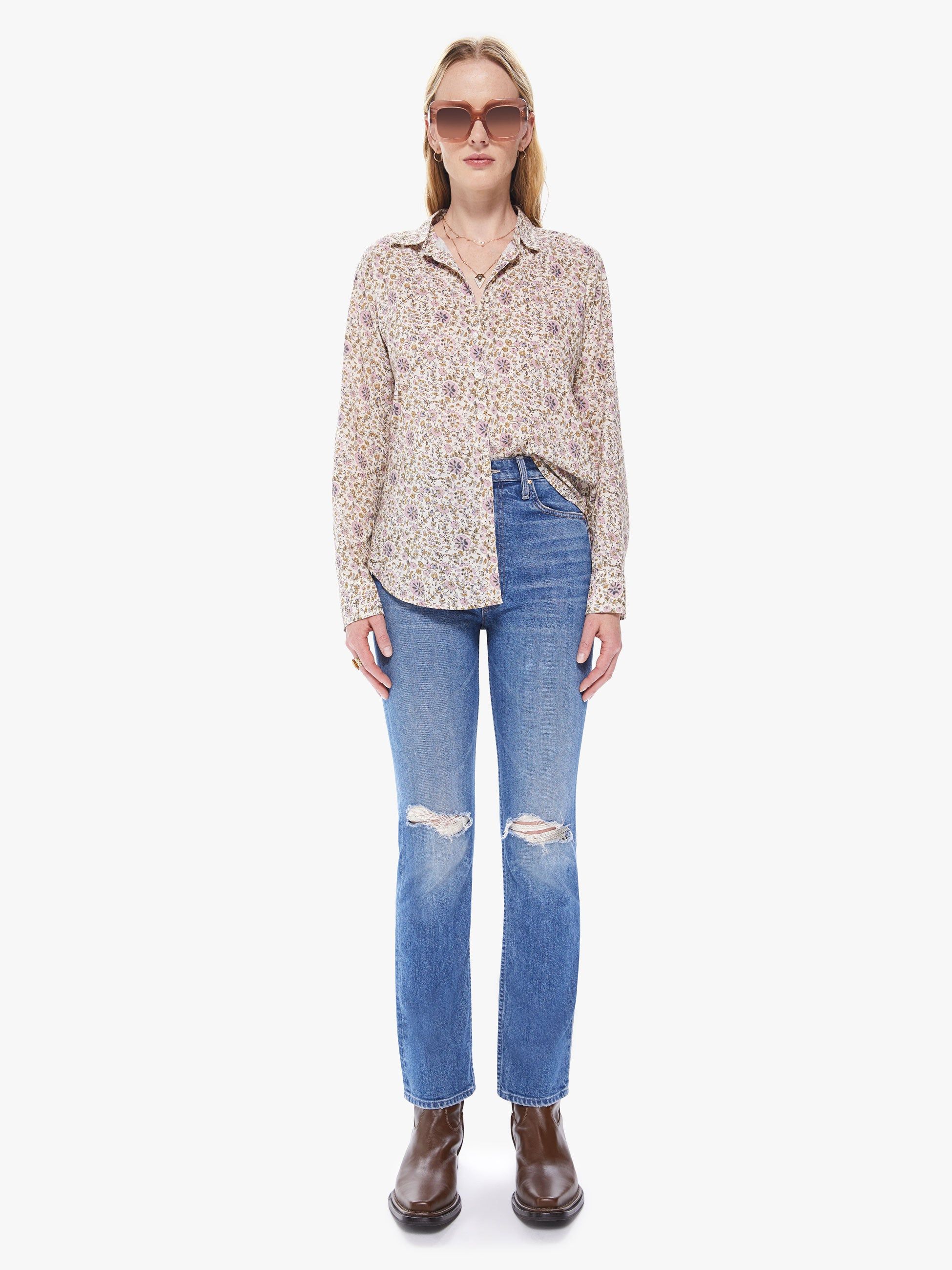 XiRENA Beau Shirt - Ivy Vines sold by MOTHER product image thumbnail 5