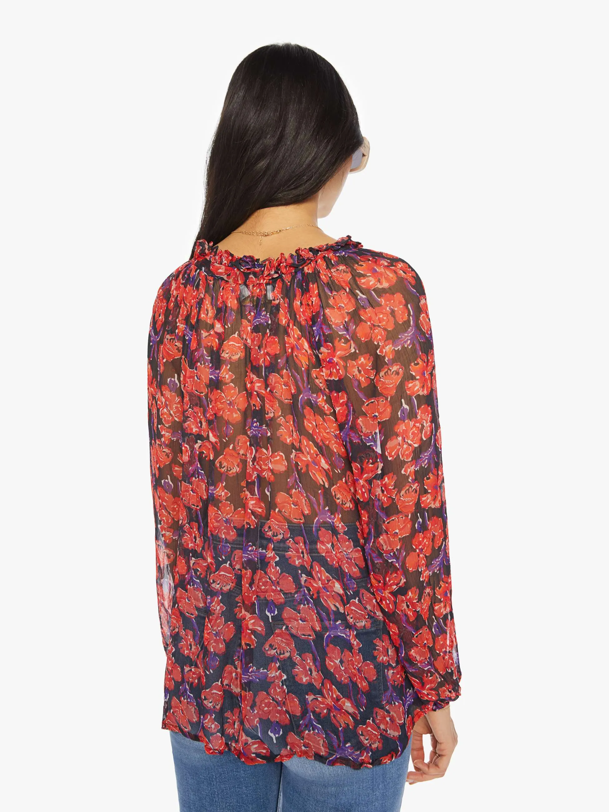 Natalie Martin Penny Blouse - Watercolor Onyx sold by MOTHER product image thumbnail 4