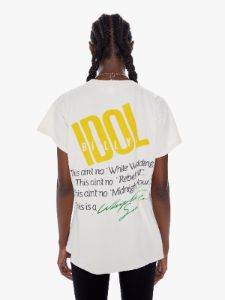 MadeWorn Billy Idol Tee - Vintage White sold by MOTHER