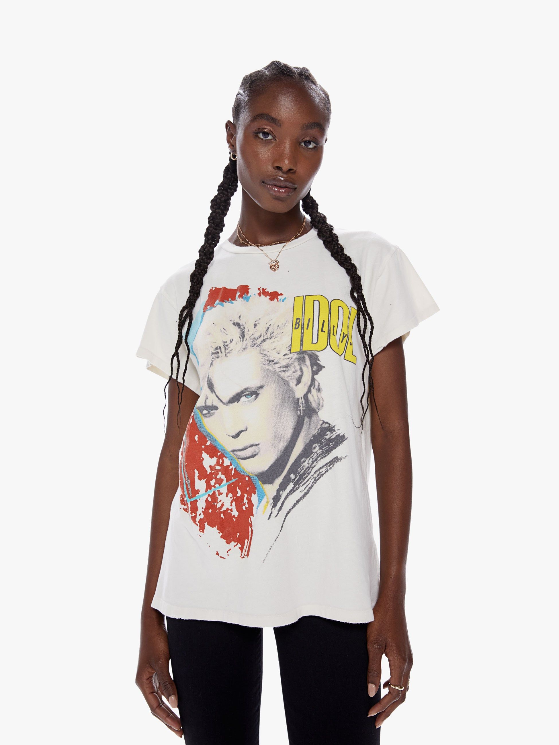 MadeWorn Billy Idol Tee - Vintage White sold by MOTHER