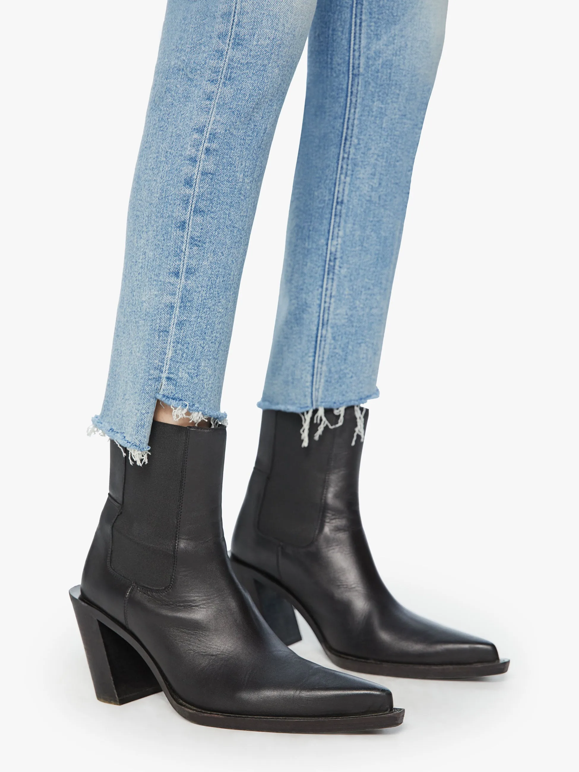 The Mid Rise Dazzler Ankle Step Fray - Ropin' N' Ridin' sold by MOTHER product image thumbnail 5