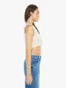 Alix Of Bohemia Ludi Pearl Beaded Crochet Top - Ivory sold by MOTHER
