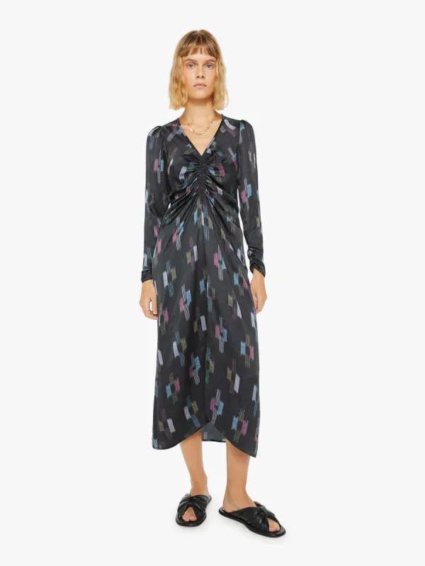 XiRENA Odessa Dress - Black Ikat made by XiRENA