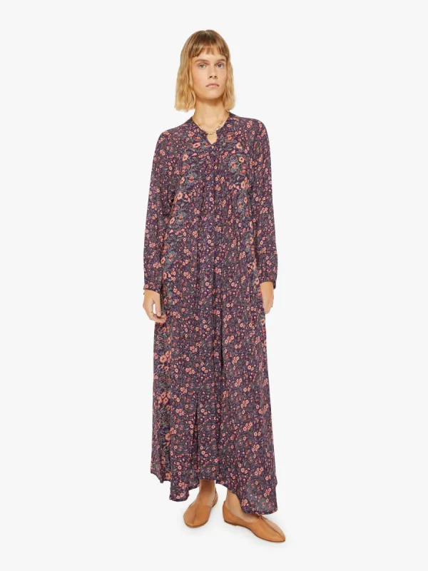 Natalie Martin Fiore Maxi - Petite Fleur Print Aubergine sold by MOTHER