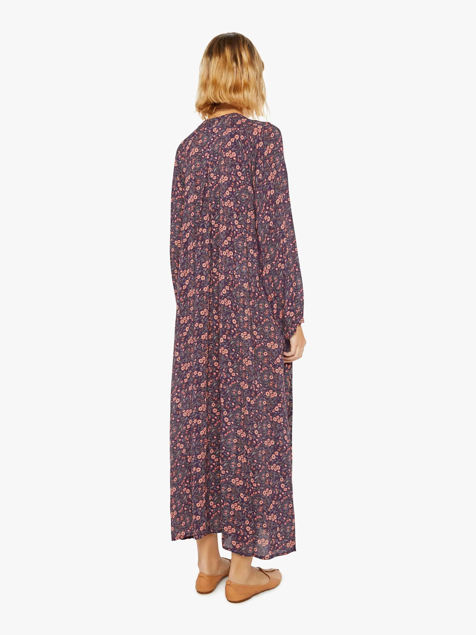 Natalie Martin Fiore Maxi - Petite Fleur Print Aubergine sold by MOTHER product image thumbnail 3