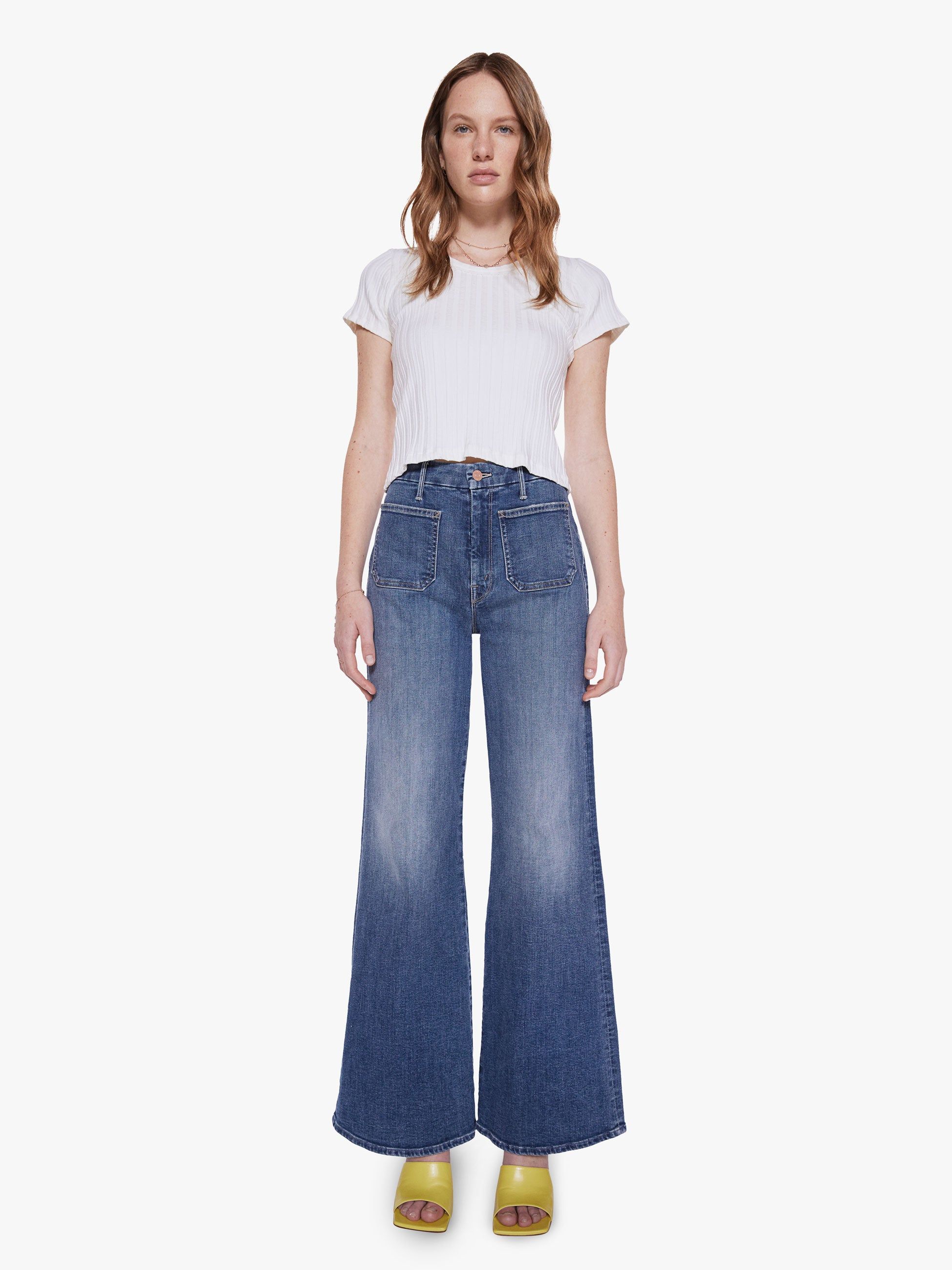 The Itty Bitty Scoop Neck Tee - Antique White sold by MOTHER product image thumbnail 5