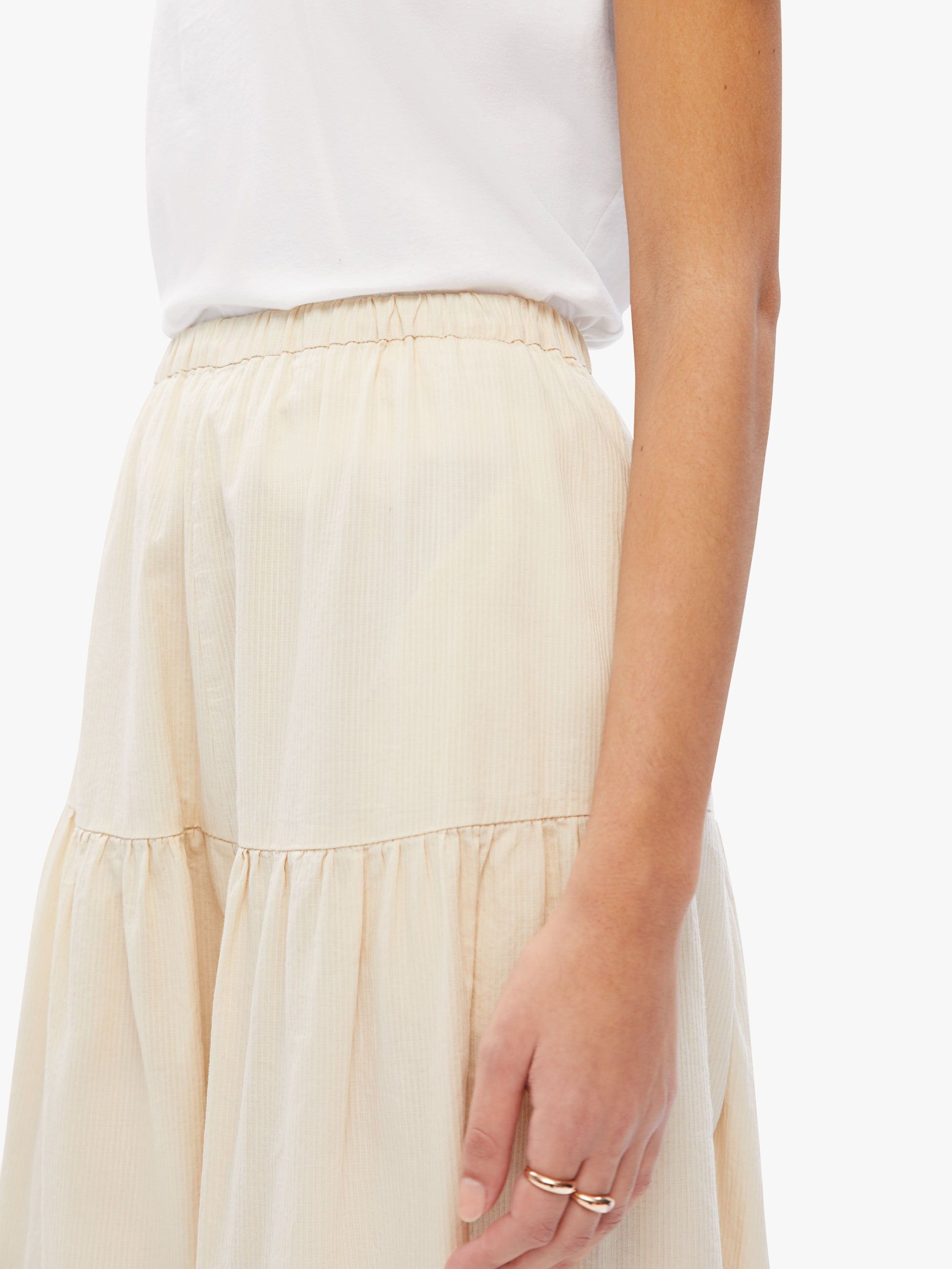 Elsa Esturgie Ivoire Pant - Ecru sold by MOTHER product image thumbnail 5