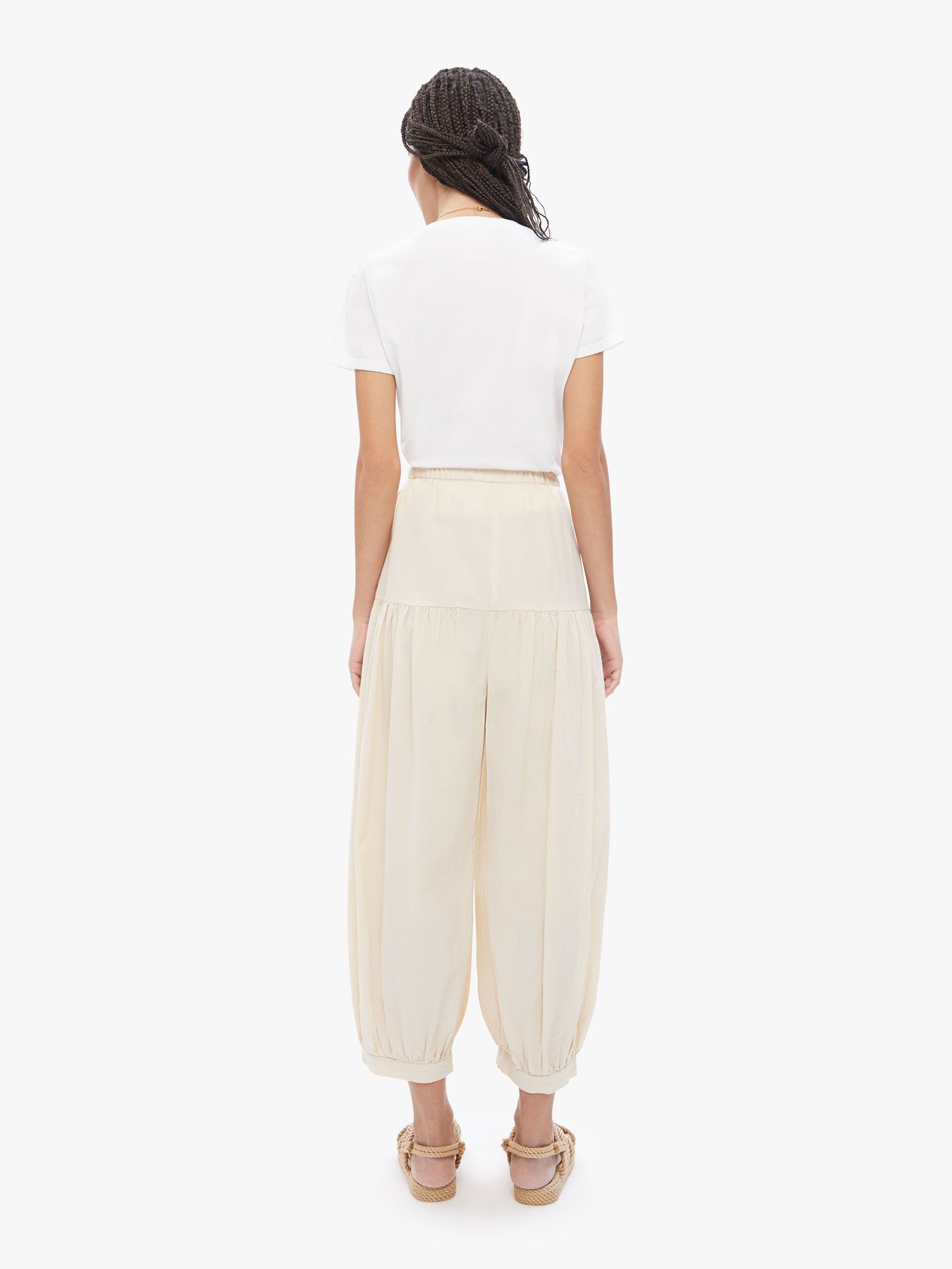 Elsa Esturgie Ivoire Pant - Ecru sold by MOTHER product image thumbnail 4