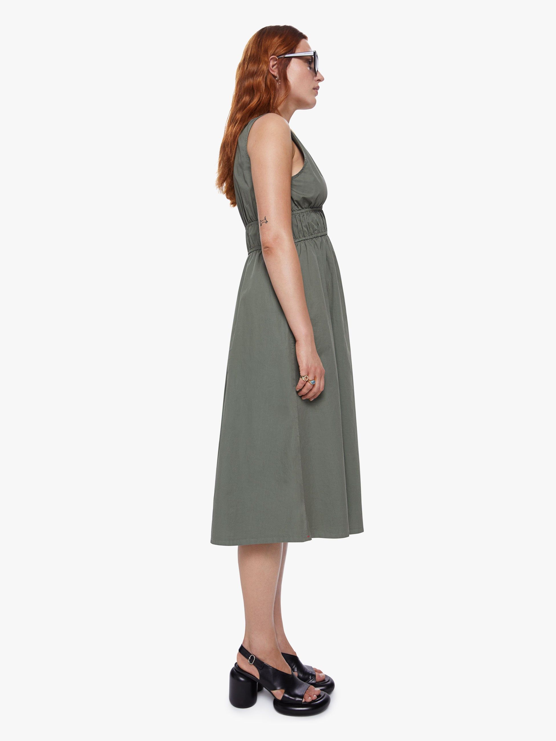 XiRENA Cyra Dress - Olive sold by MOTHER product image thumbnail 3