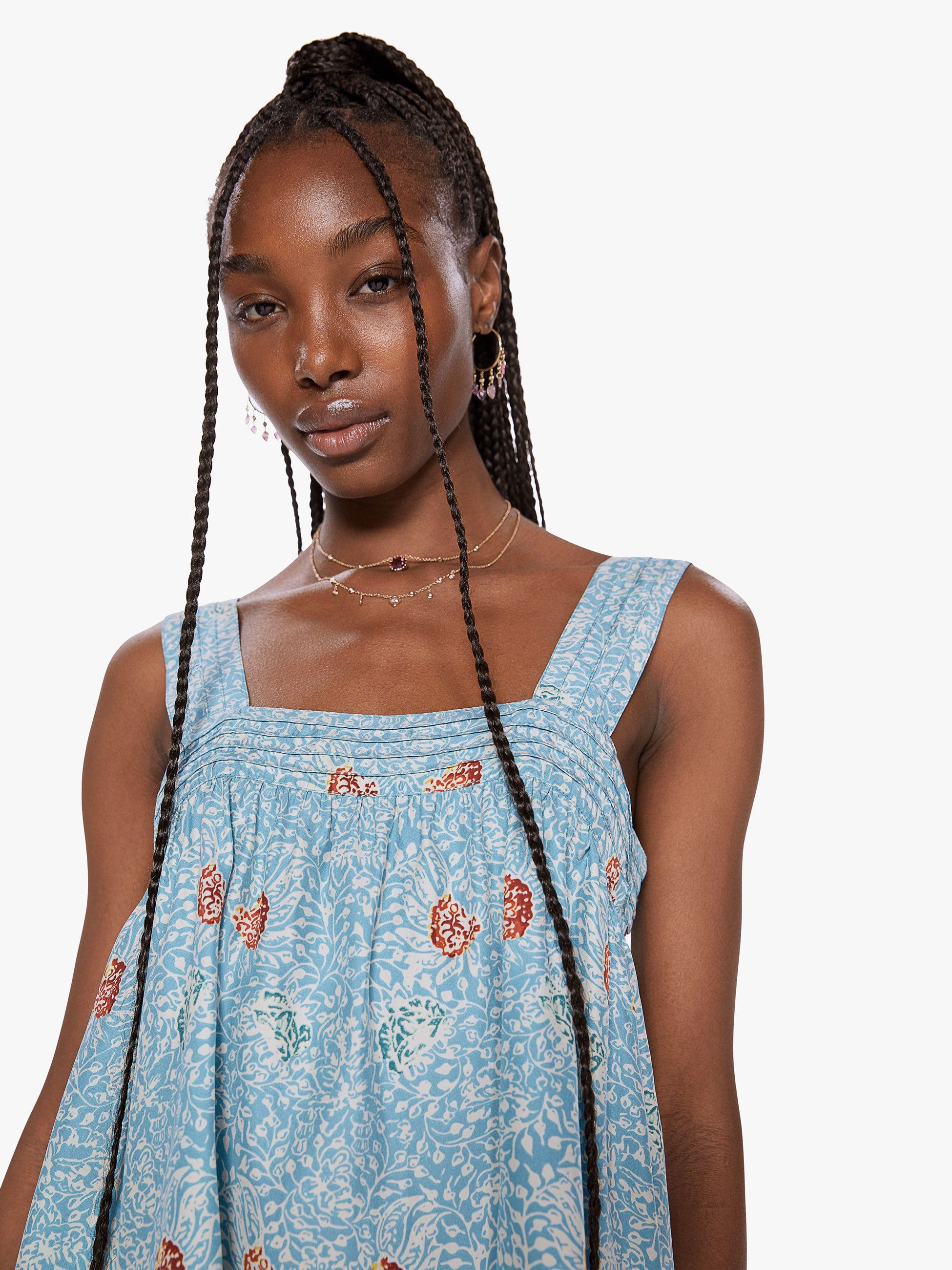 Natalie Martin Jasmine Top - Andromeda Turquoise sold by MOTHER product image thumbnail 6