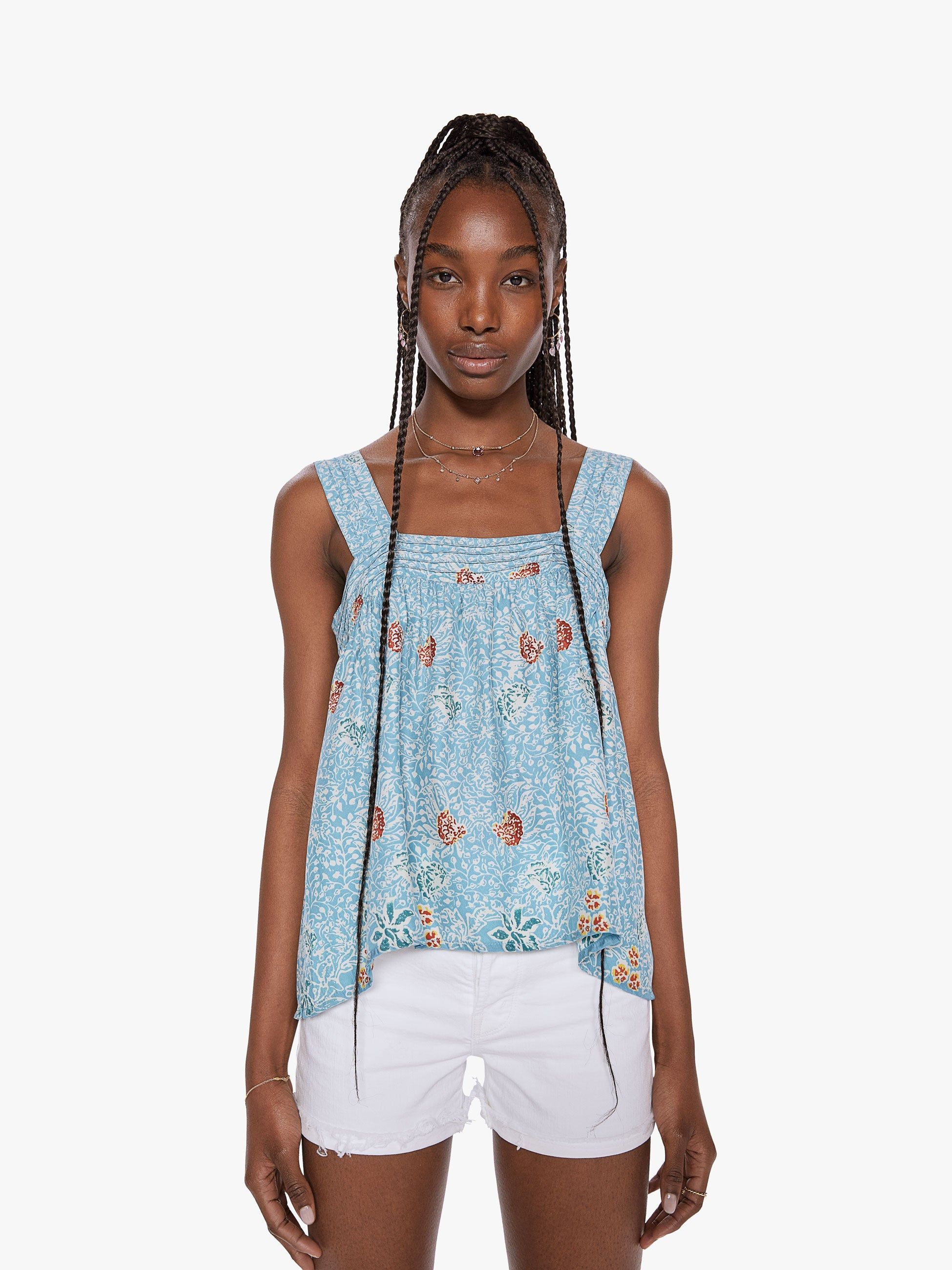 Natalie Martin Jasmine Top - Andromeda Turquoise sold by MOTHER product image thumbnail 2