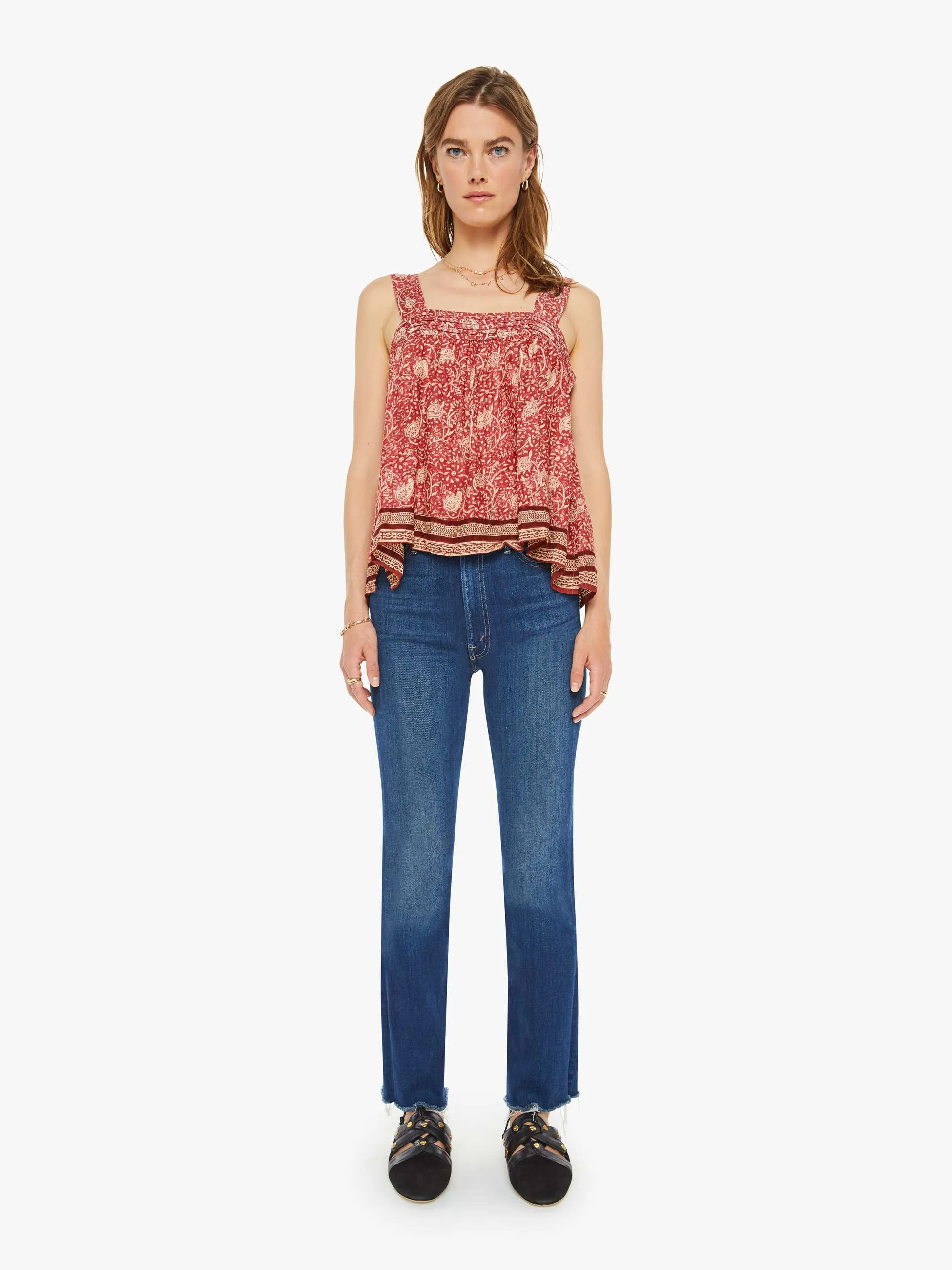 Natalie Martin Jasmine Top - Water Lily Terracotta sold by MOTHER product image thumbnail 5