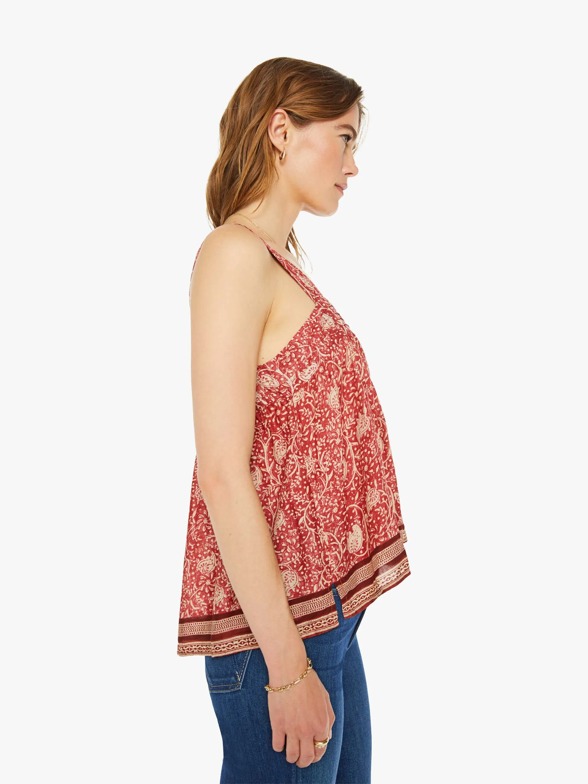 Natalie Martin Jasmine Top - Water Lily Terracotta sold by MOTHER product image thumbnail 3