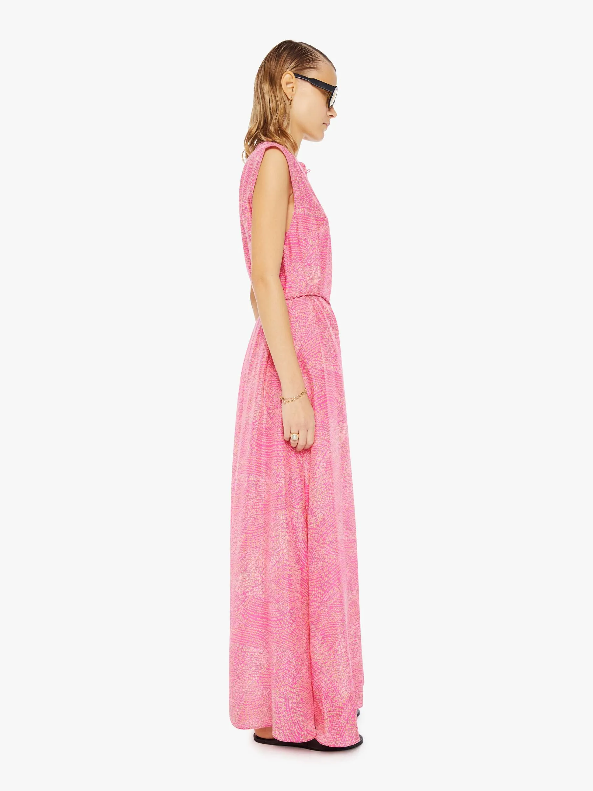 Maria Cher Williams Sleeveless Maxi Dress - Fuchsia Vibes sold by MOTHER product image thumbnail 3