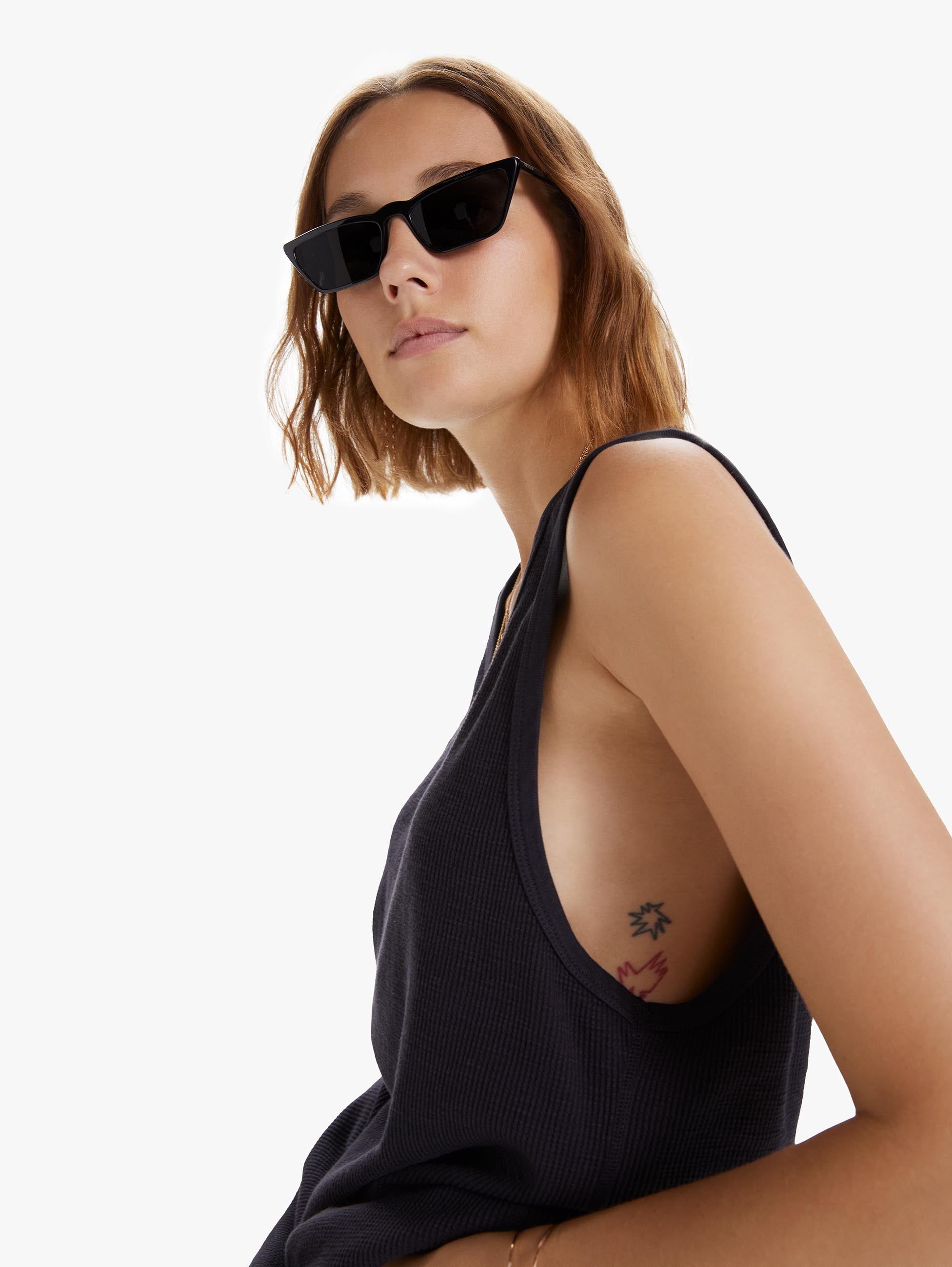 Velva Sheen Thermal Tank Top - Black sold by MOTHER product image thumbnail 5